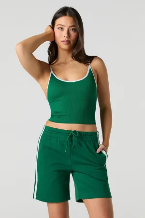 Short Active en molleton avec rayures latérales