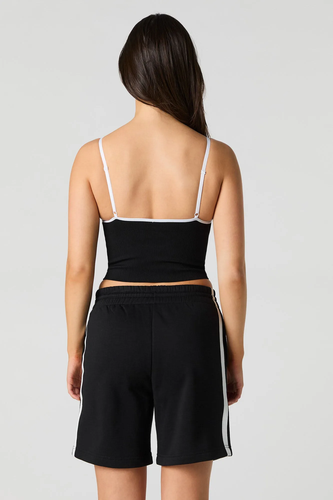 Short Active en molleton avec rayures latérales