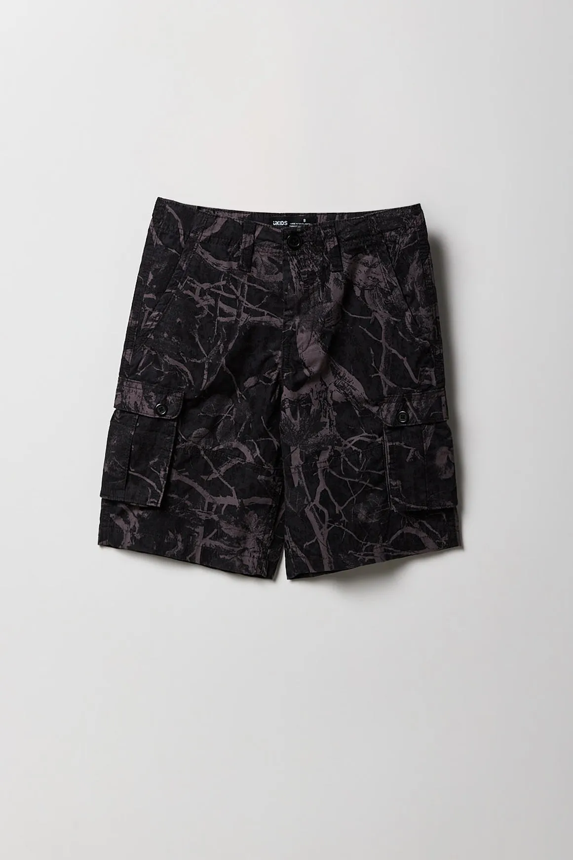 Short cargo avec motif camouflage pour garçon