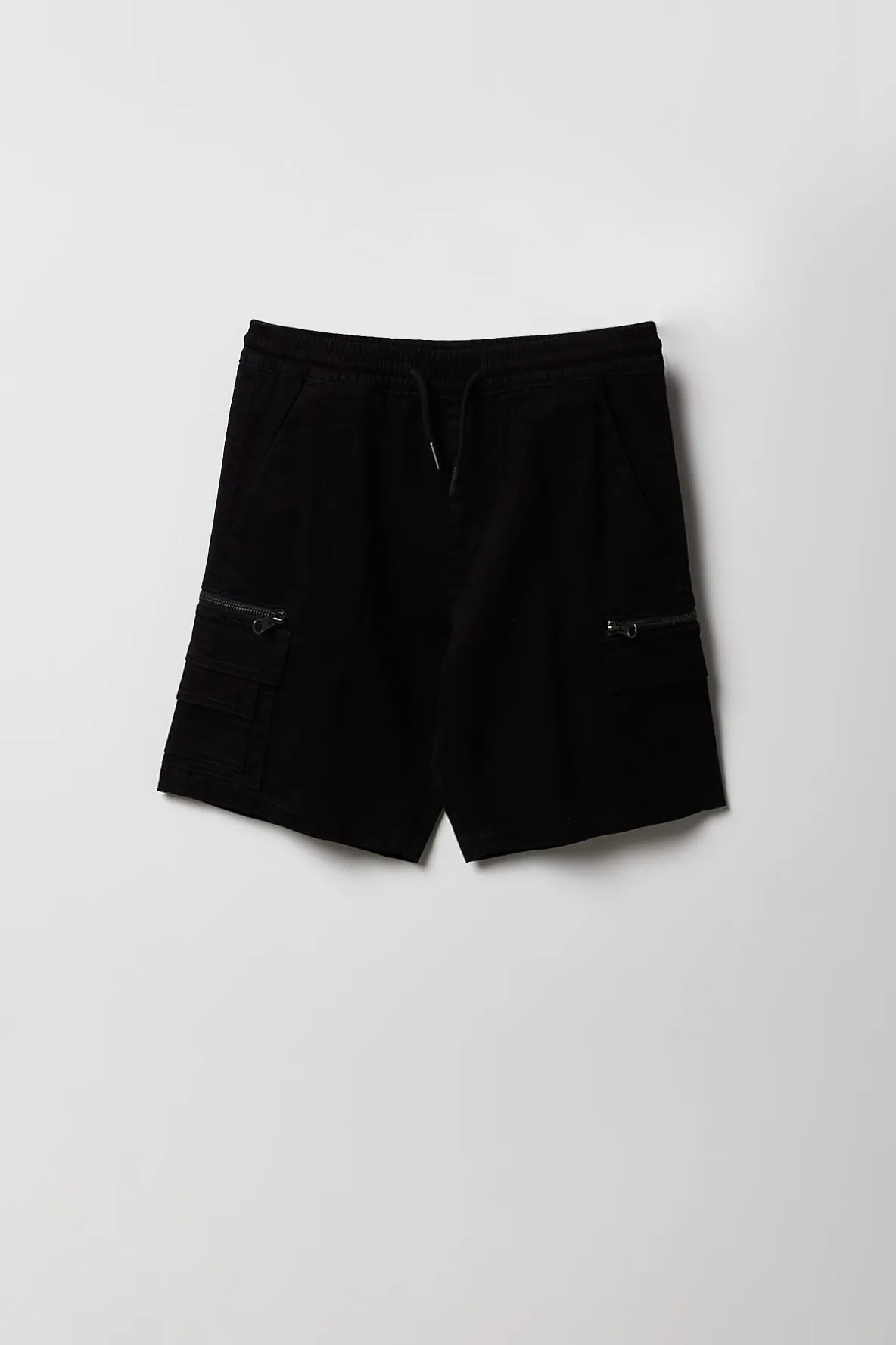 Short cargo avec poches à fermeture à glissière pour garçon