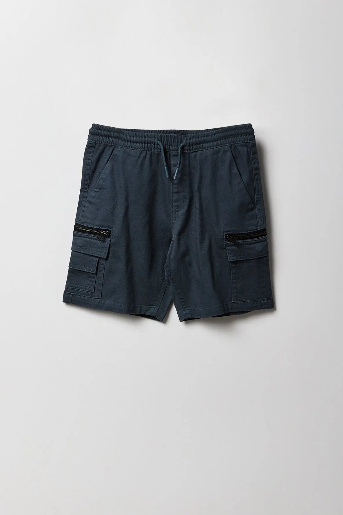 Short cargo avec poches à fermeture à glissière pour garçon
