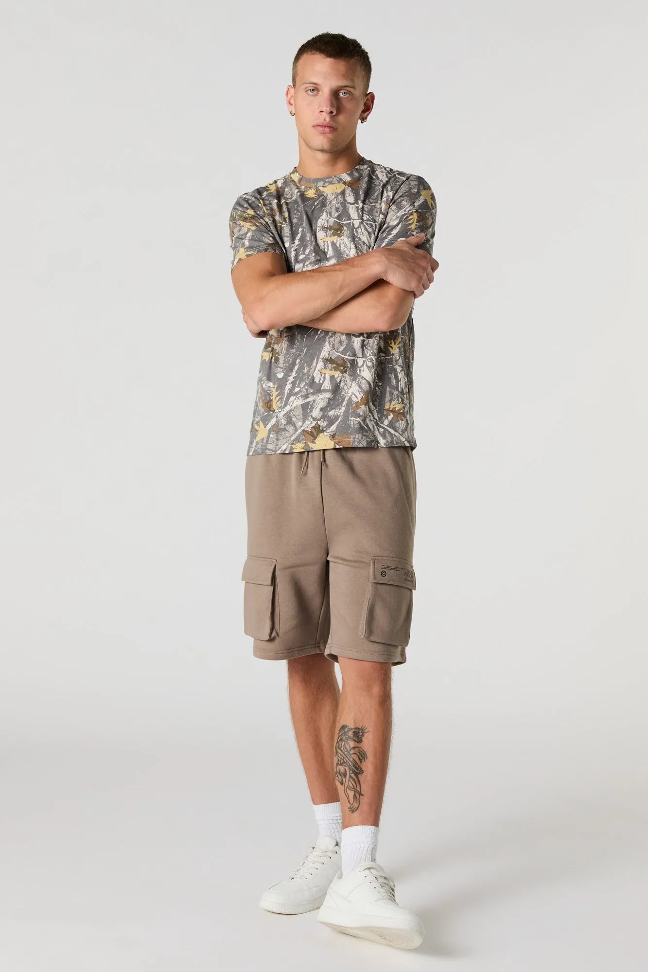 Short cargo en molleton à imprimé Limitless Edition
