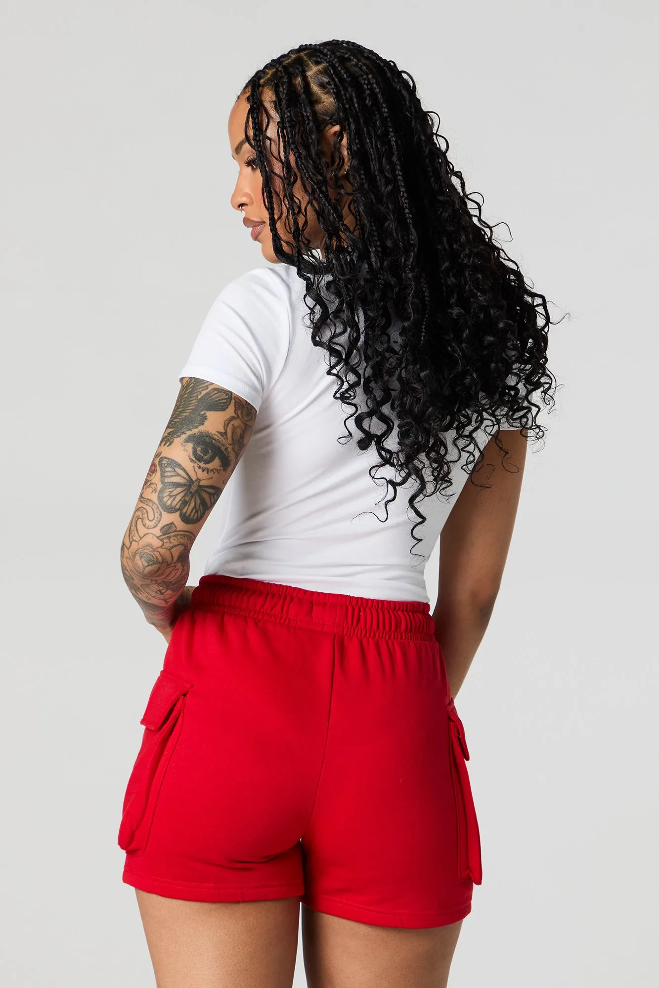 Short cargo en molleton