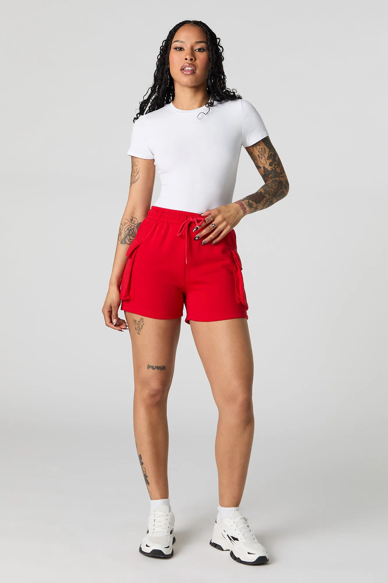 Short cargo en molleton