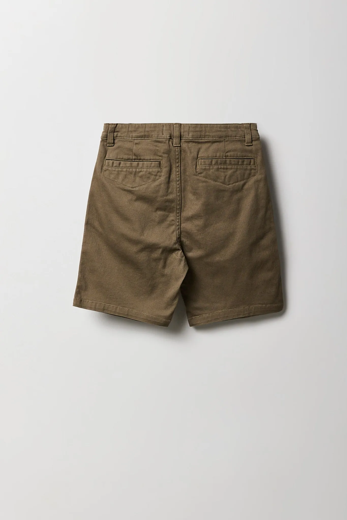 Short chino uni pour garçon