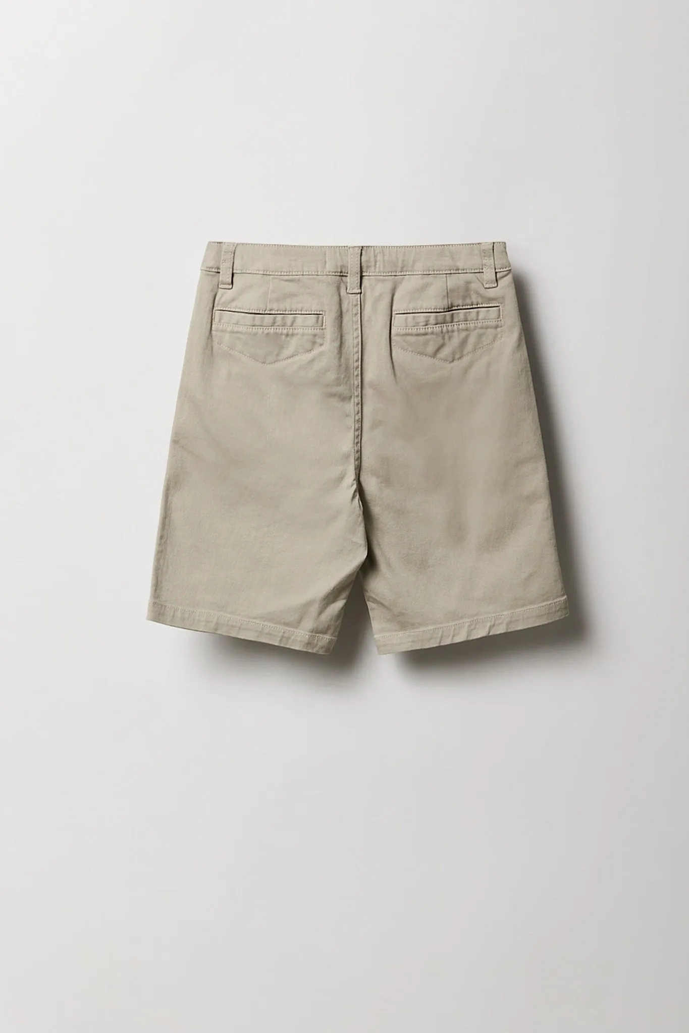 Short chino uni pour garçon