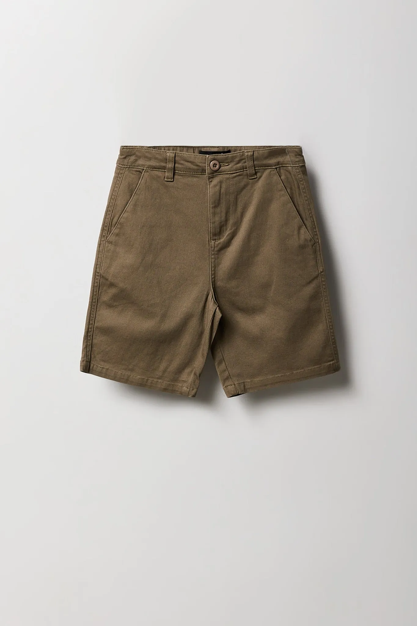 Short chino uni pour garçon