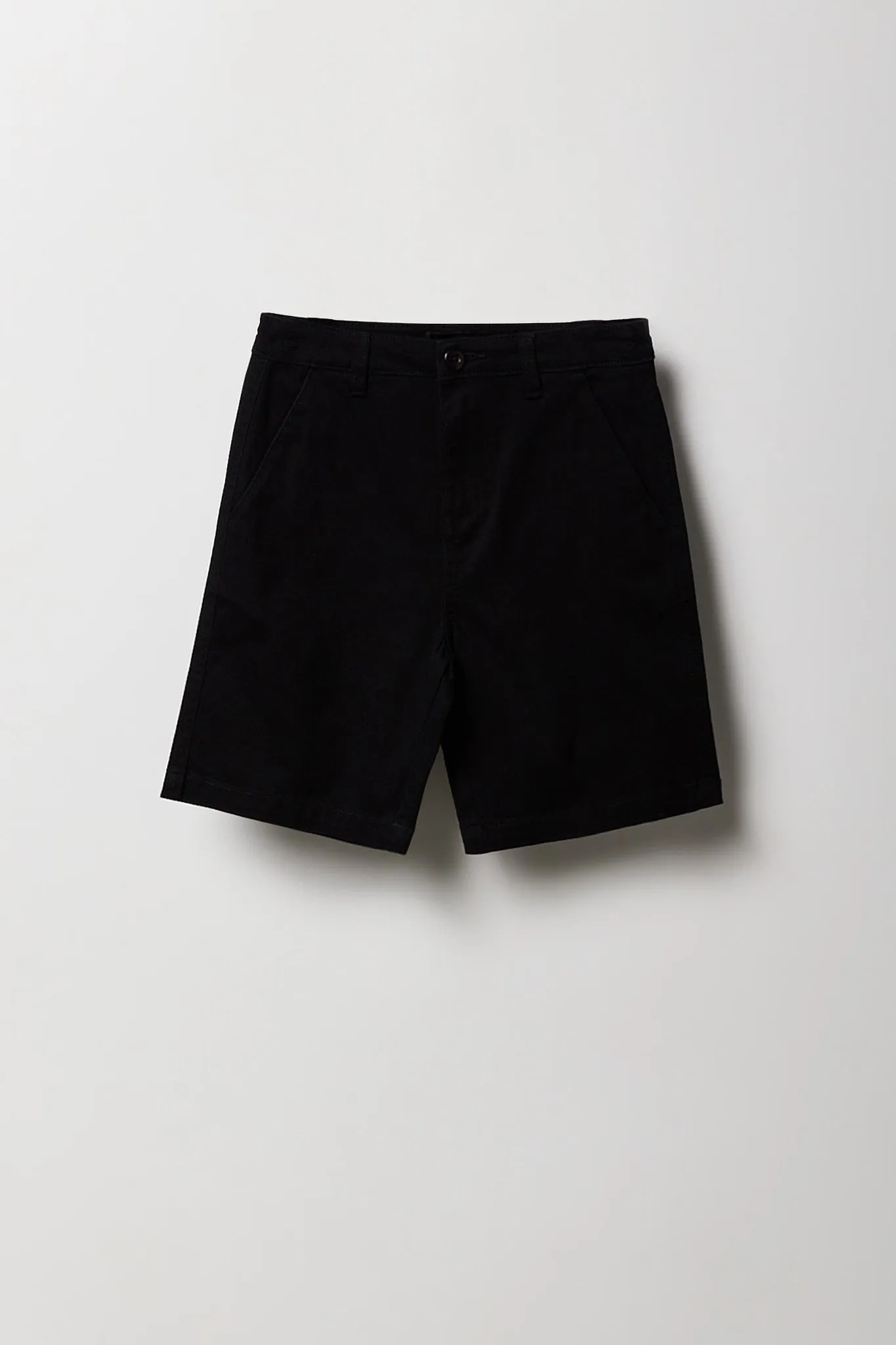 Short chino uni pour garçon