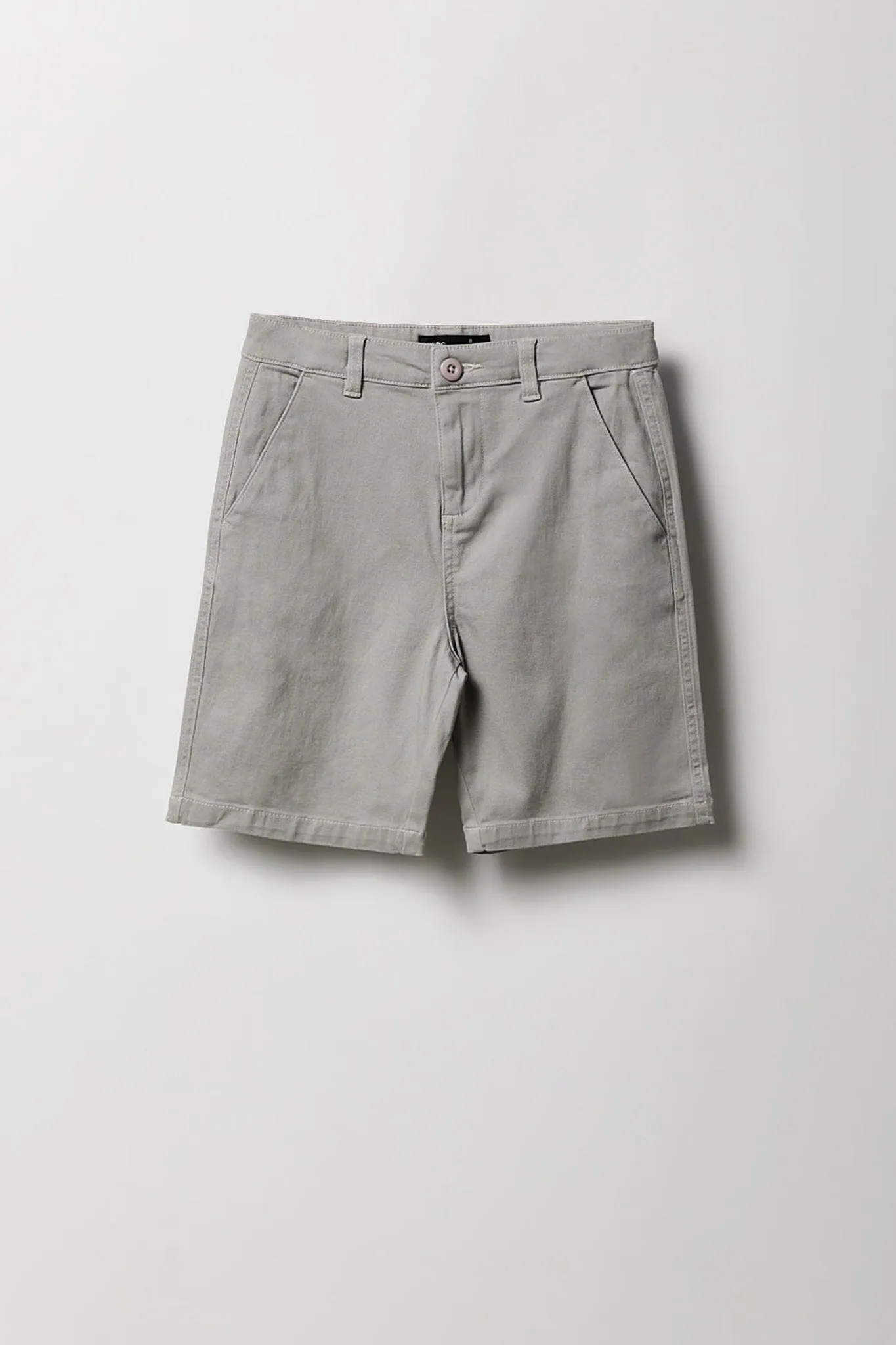 Short chino uni pour garçon
