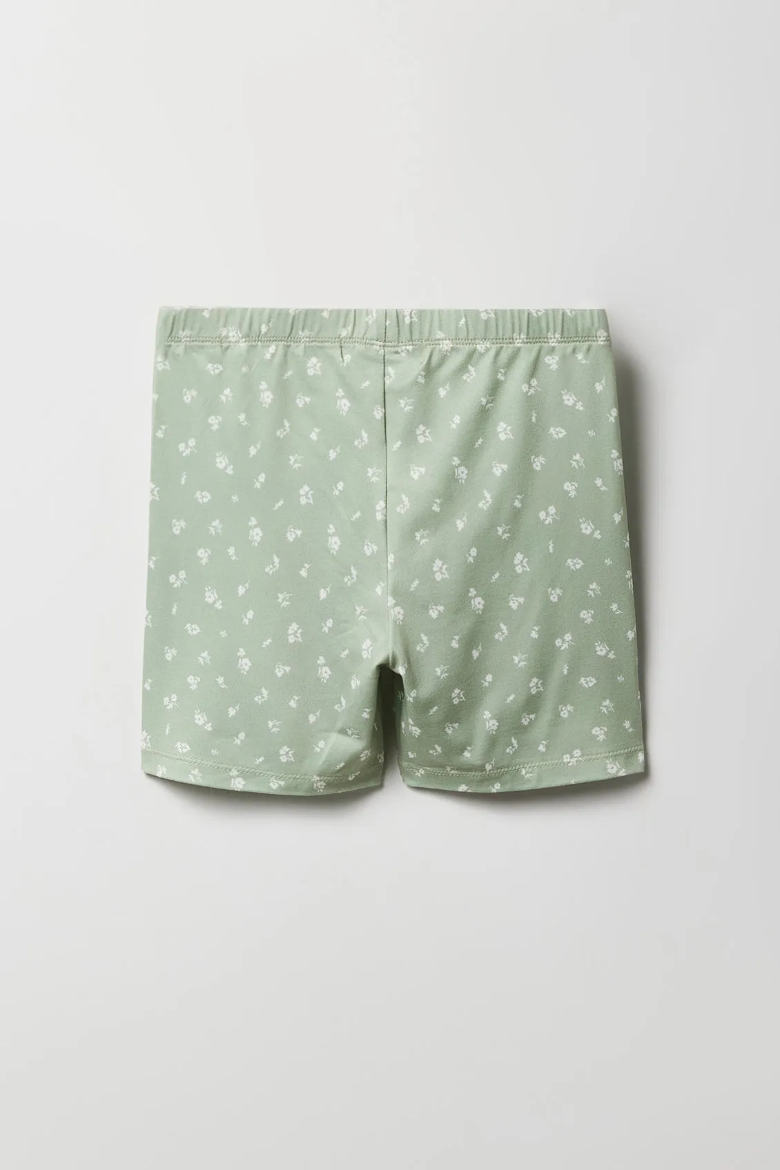 Short court uni et imprimé pour fille (Paquet de 2)