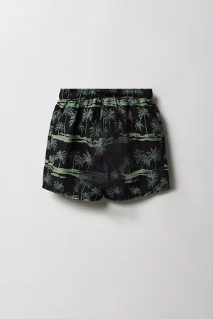 Short de baignade avec motif tropical pour garçon