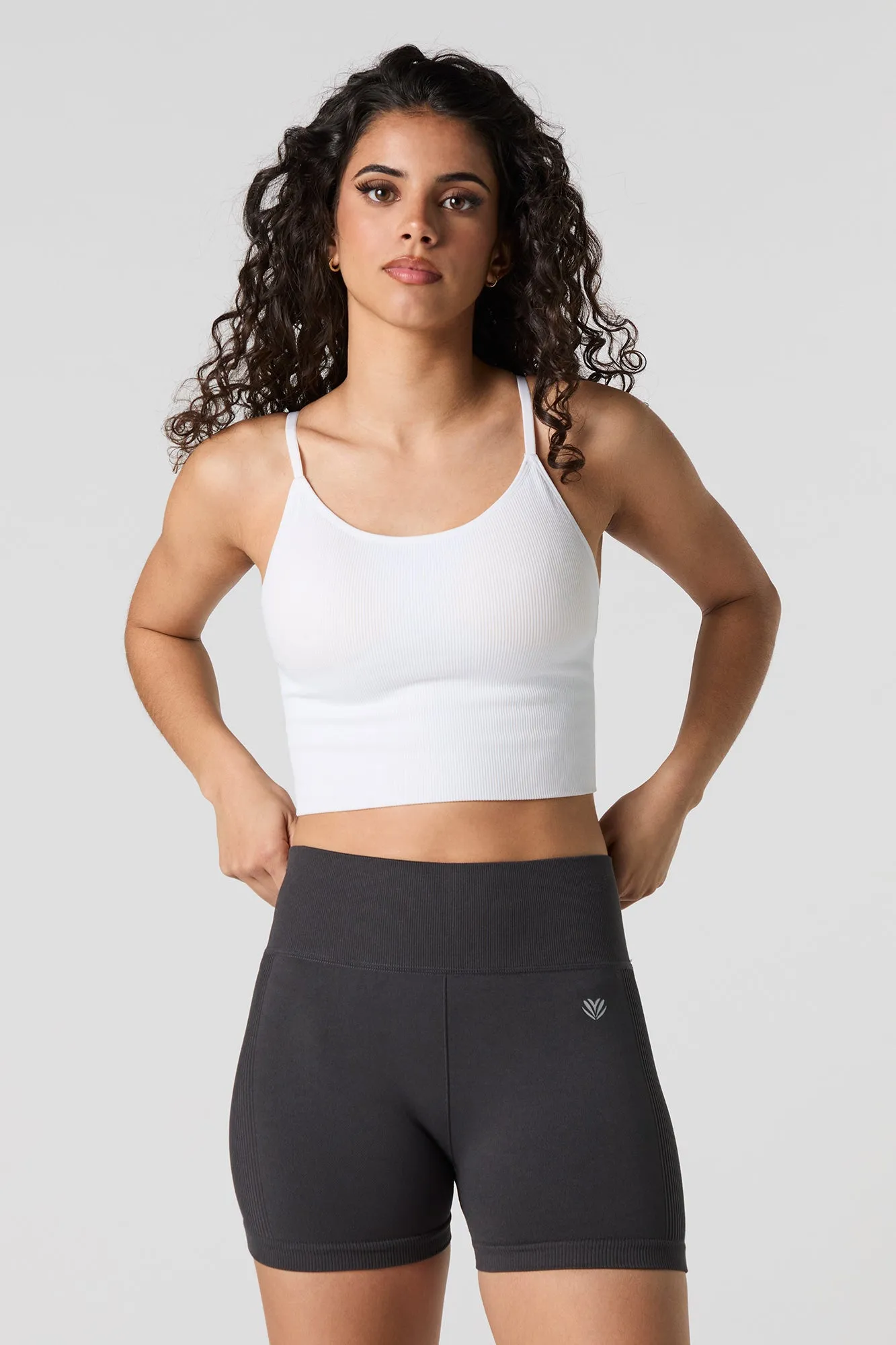 Short de cycliste sans couture à dos ruché