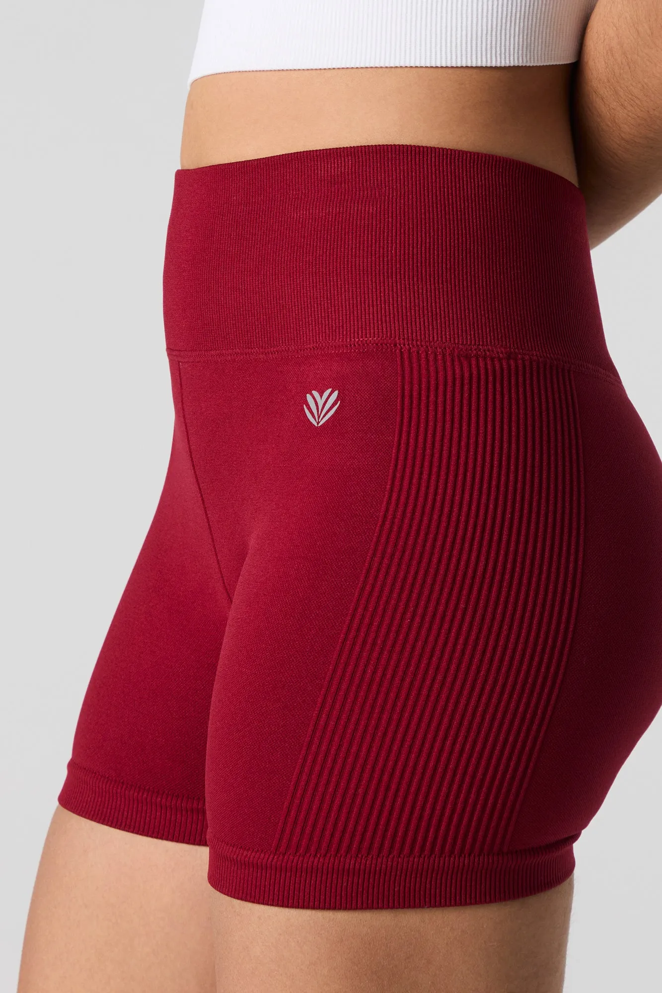 Short de cycliste sans couture à dos ruché