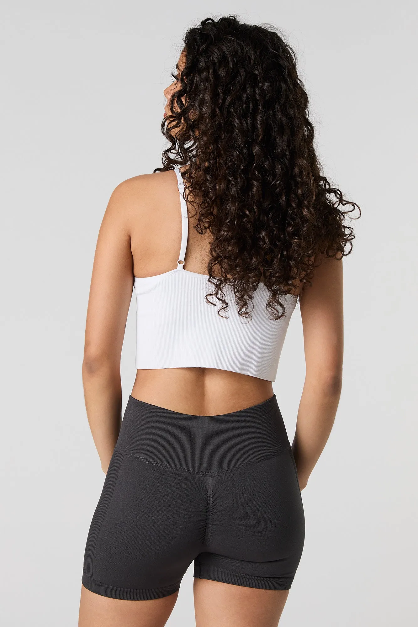 Short de cycliste sans couture à dos ruché