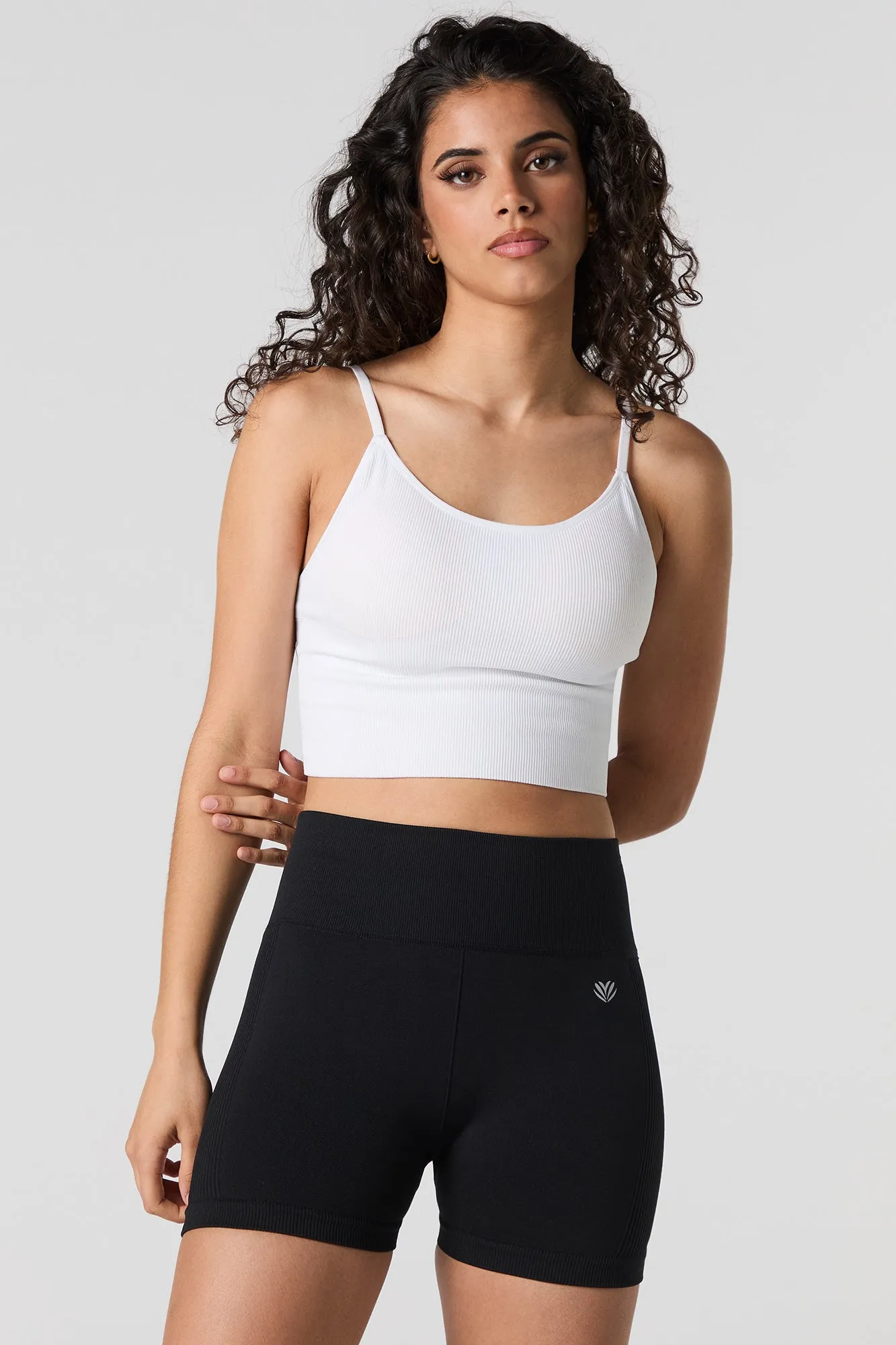 Short de cycliste sans couture à dos ruché