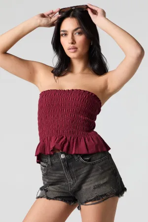 Short en denim d'aspect usé délavé latte noir