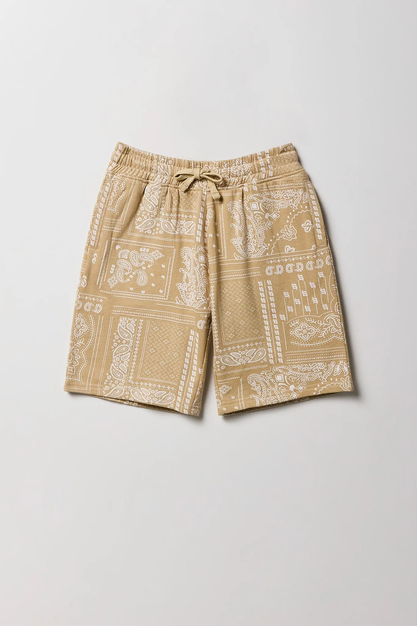 Short en molleton avec motif bandana pour garçon