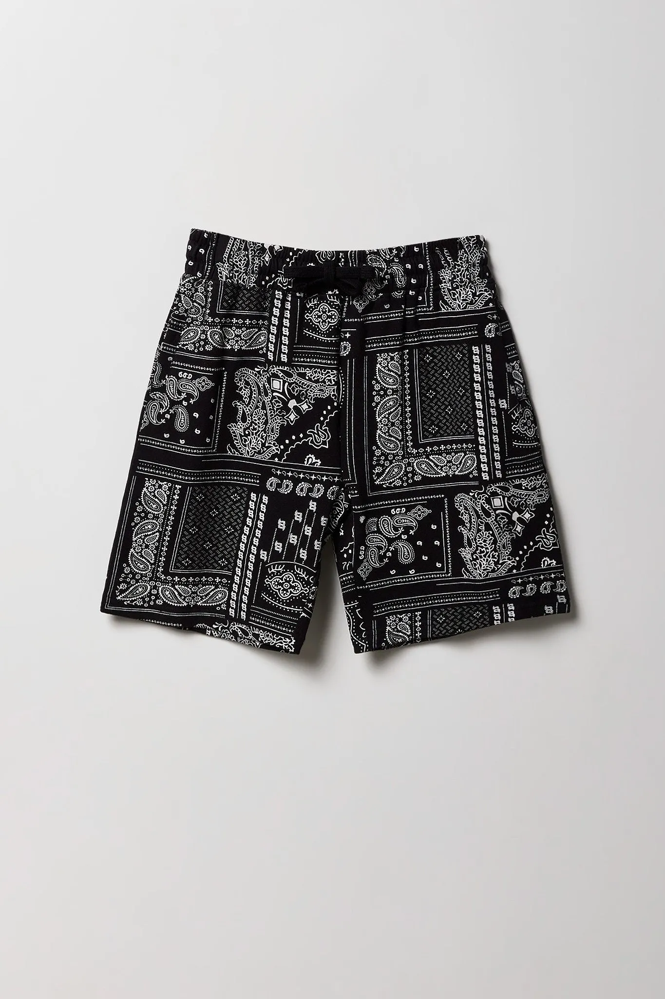 Short en molleton avec motif bandana pour garçon