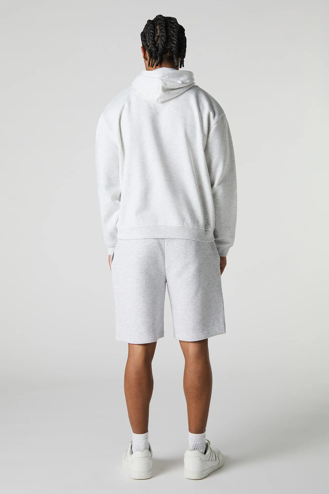 Short en molleton avec motif brodé Chicago en chenille