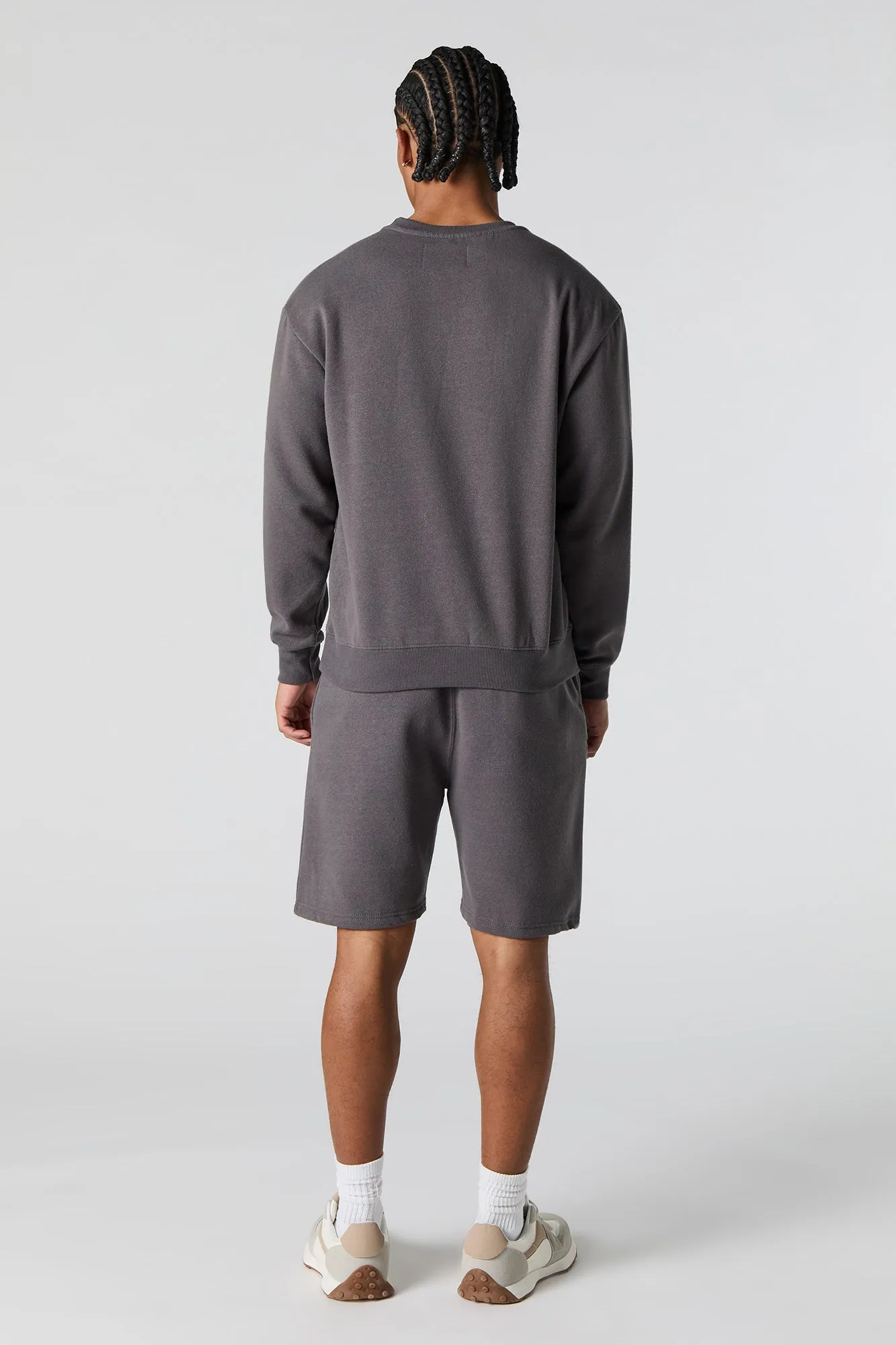 Short en molleton avec motif City embossé