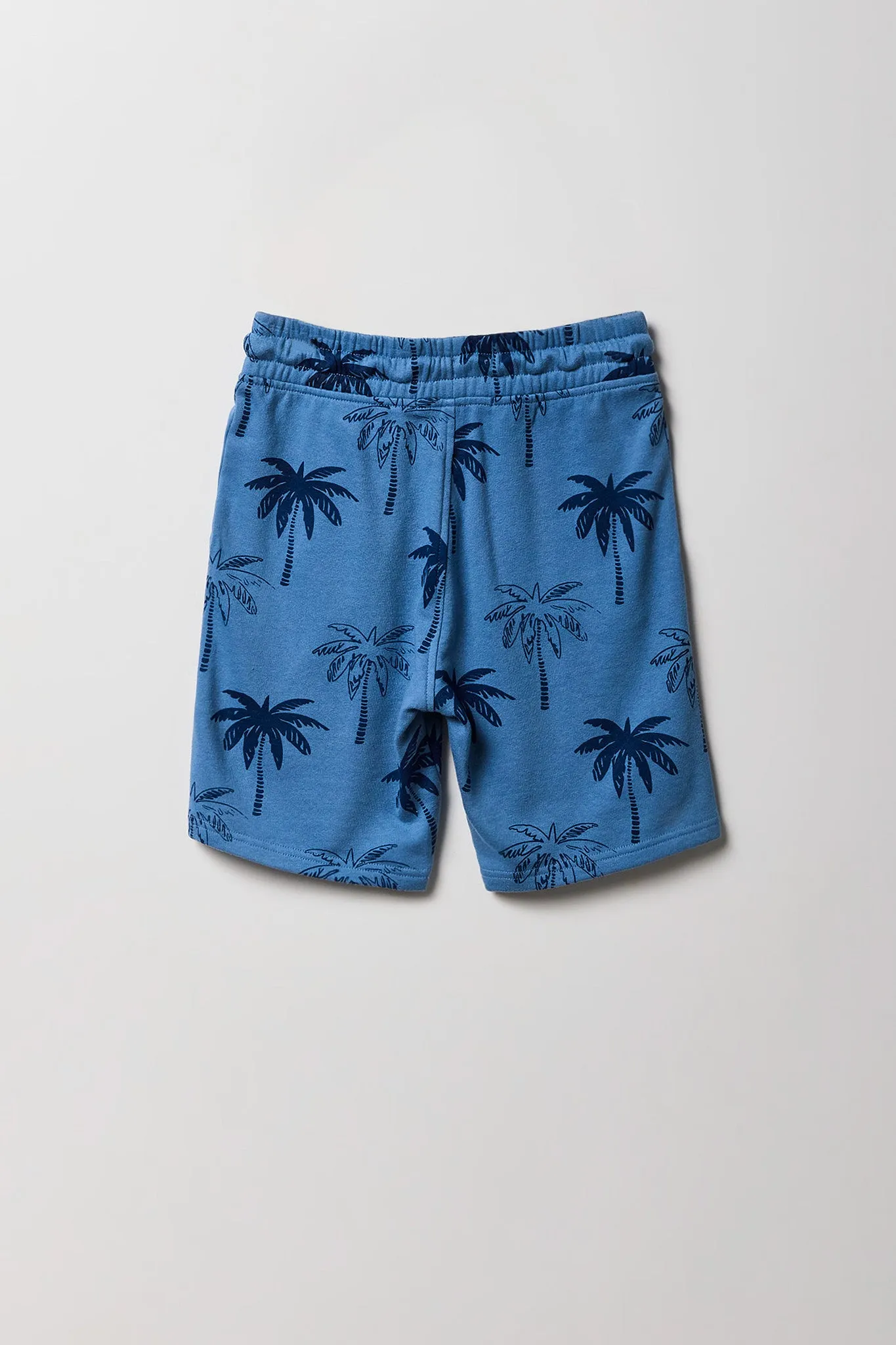 Short en molleton avec motif tropical pour garçon