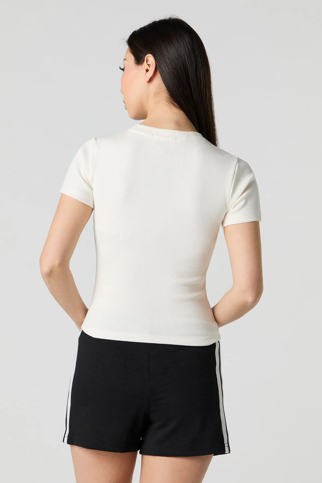 Short en molleton avec rayures latérales