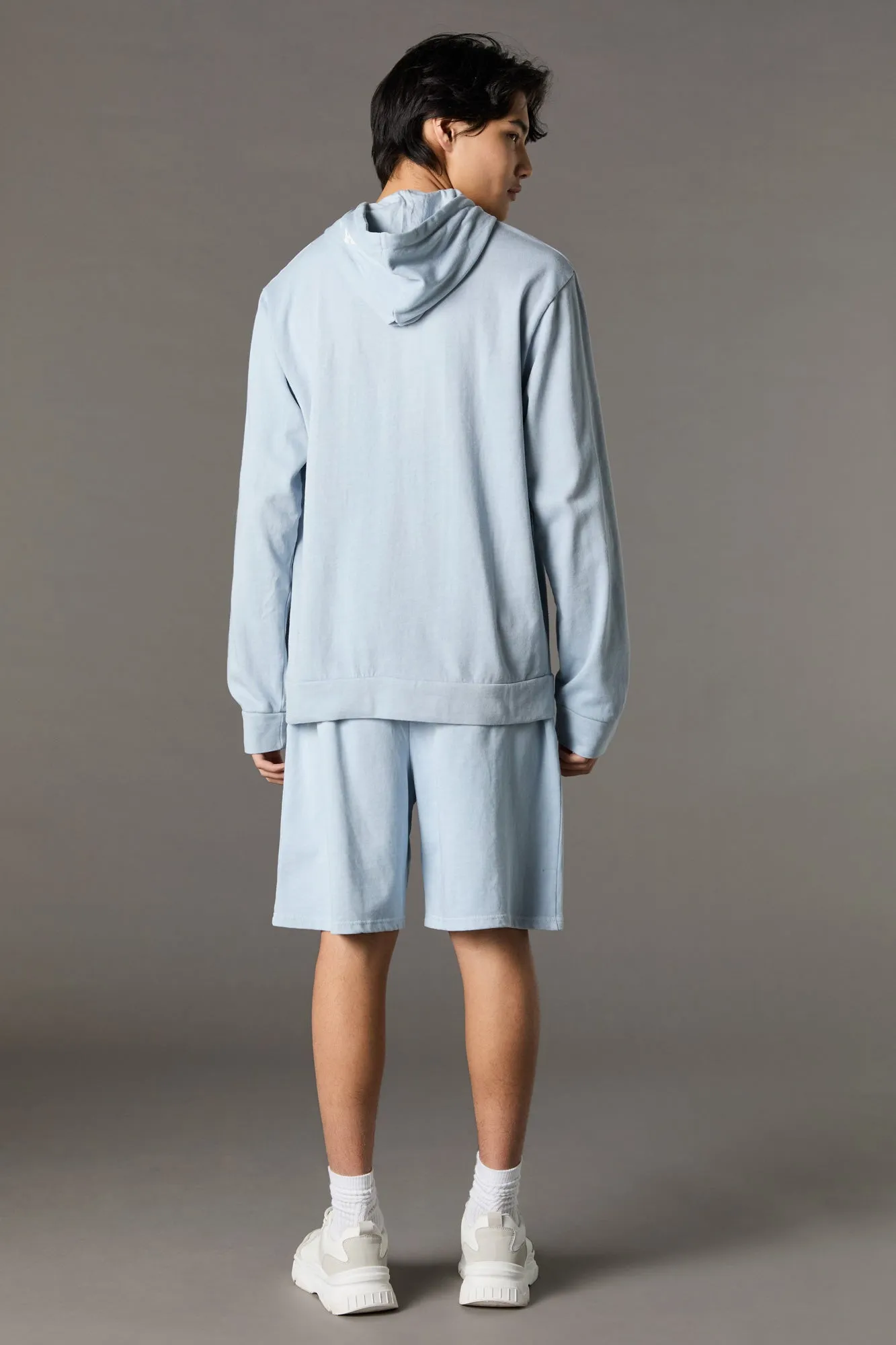 Short en molleton délavé avec imprimé Playboy High Density