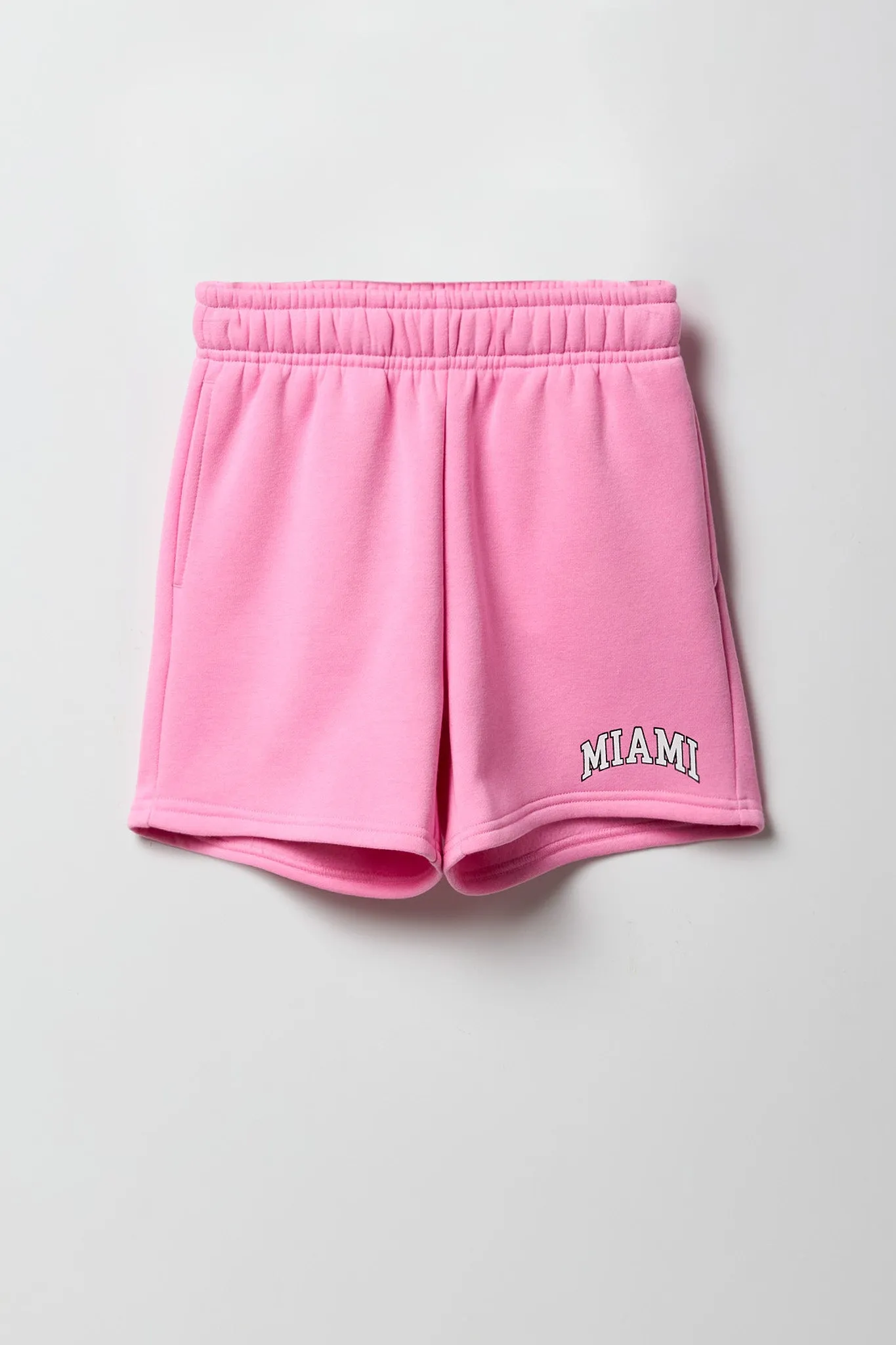 Short en molleton à imprimé City pour fille
