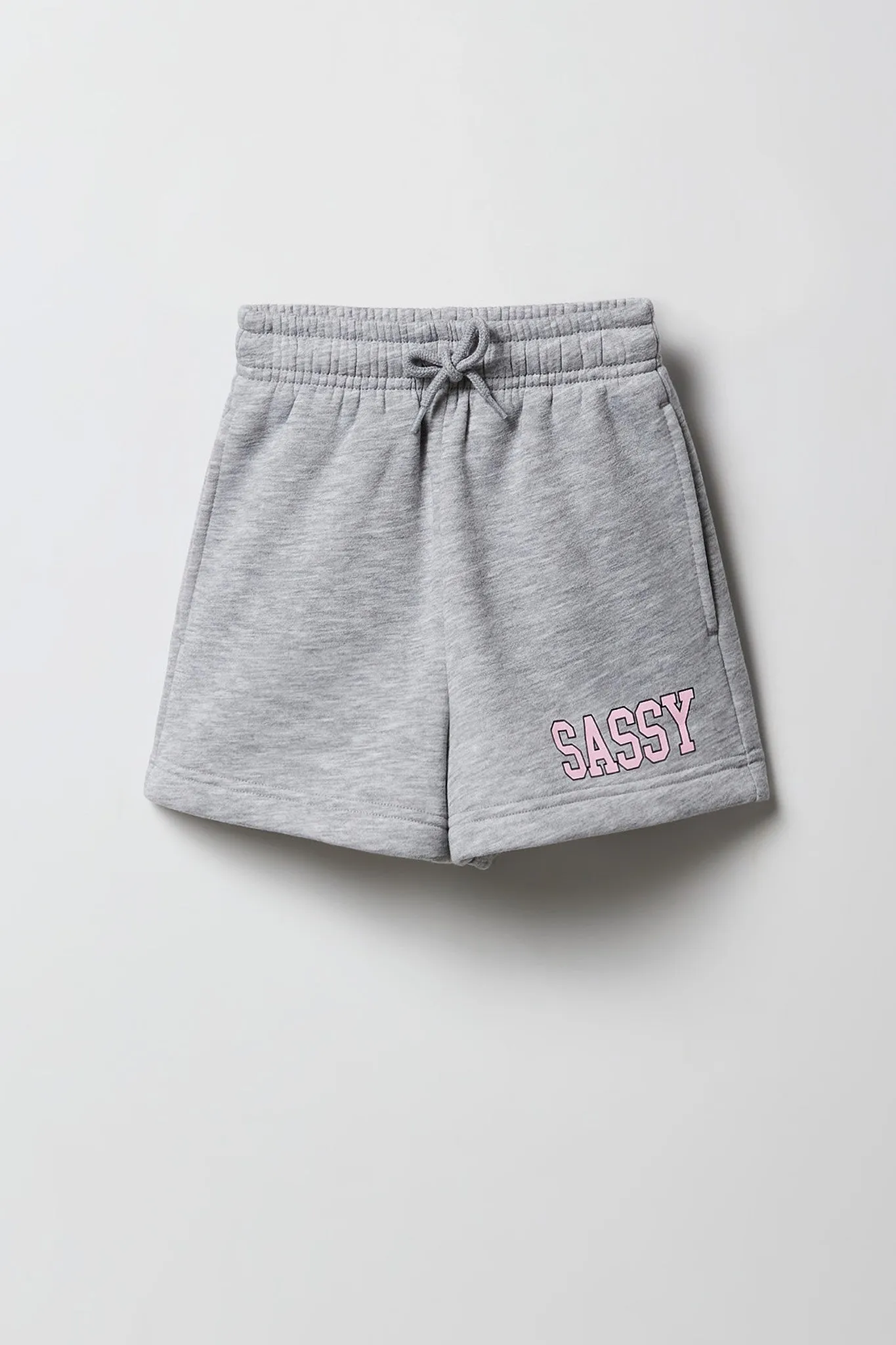 Short en molleton imprimé pour fille