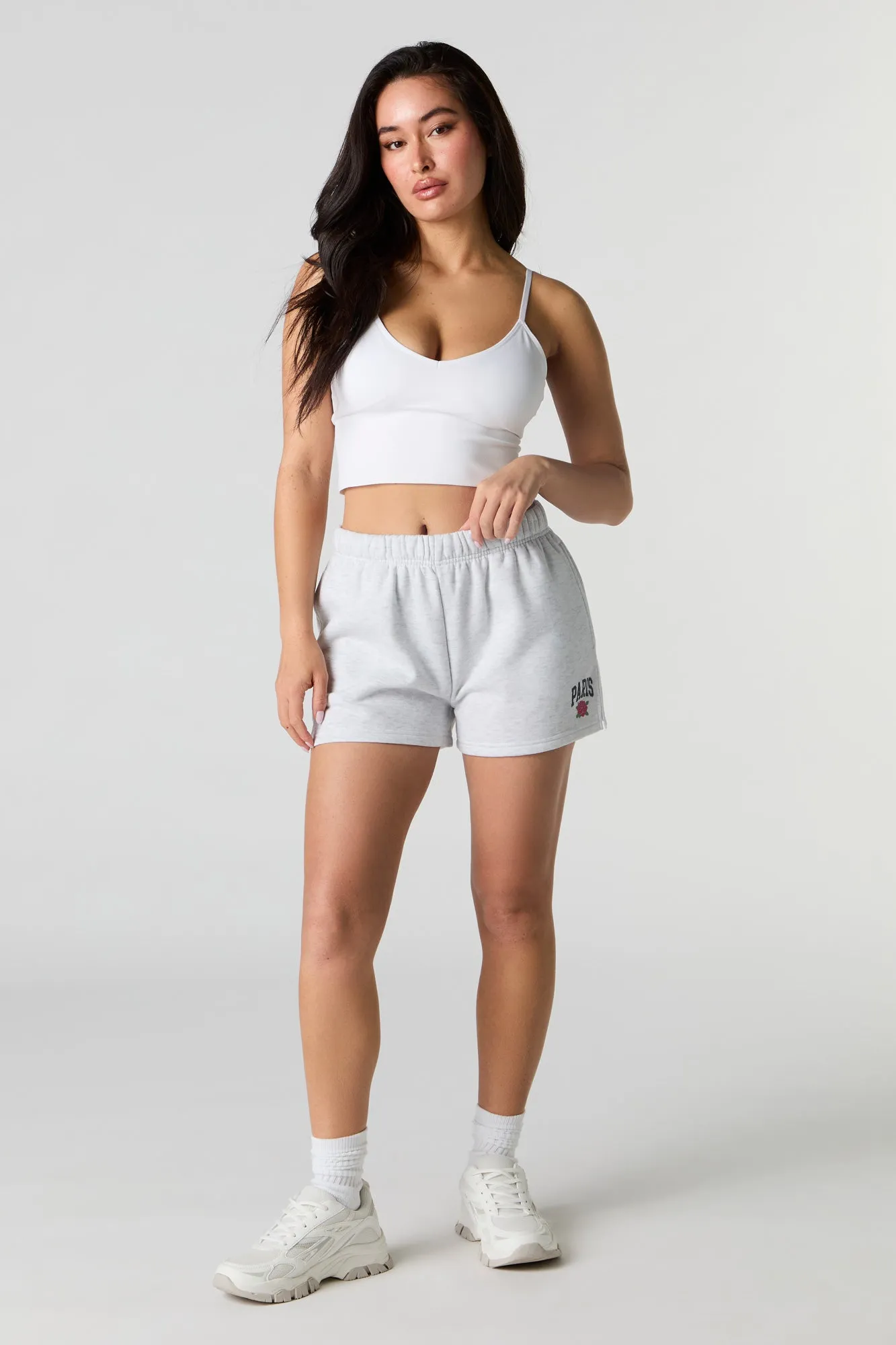 Short en molleton imprimé