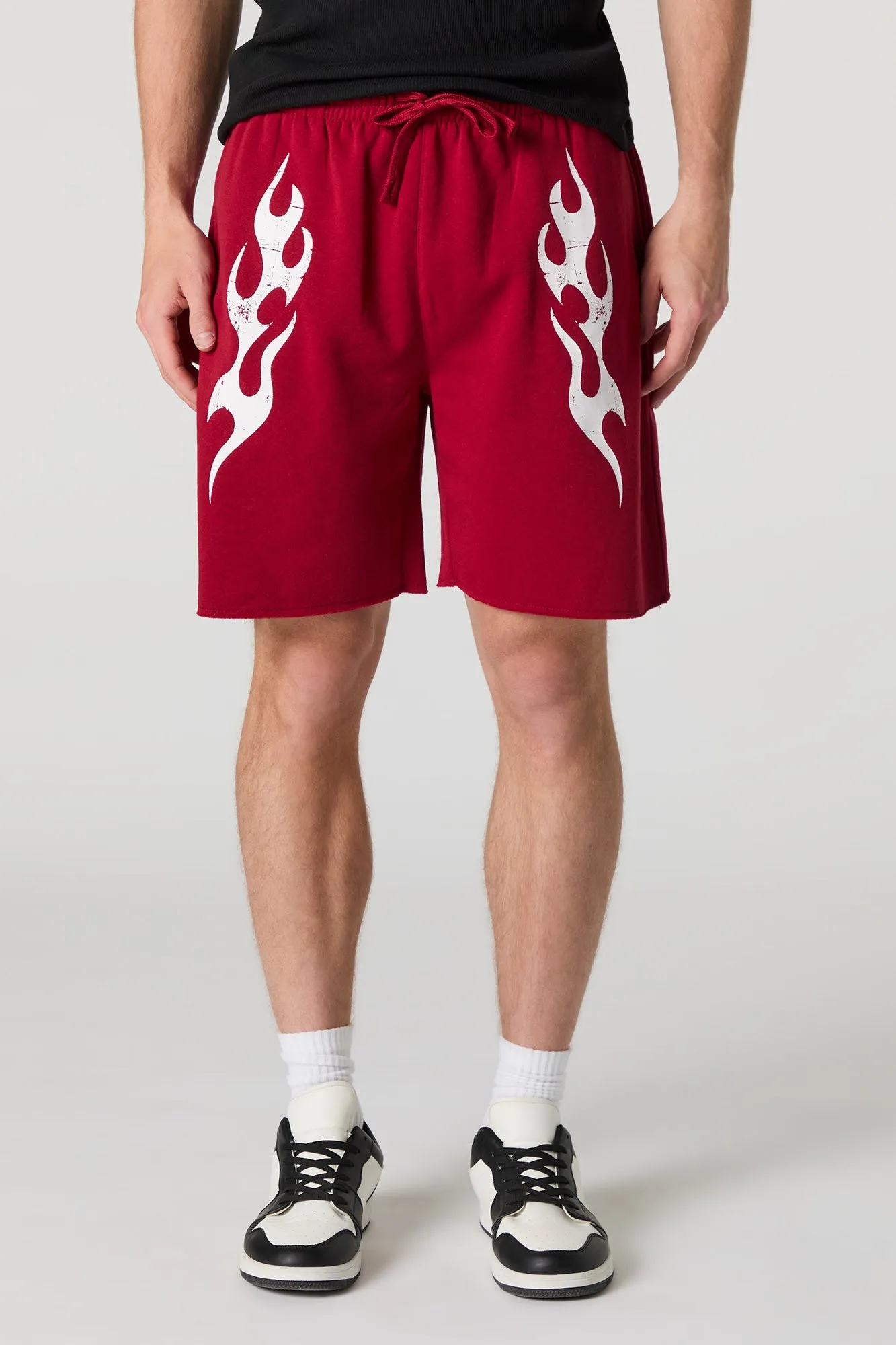 Short en molleton imprimé