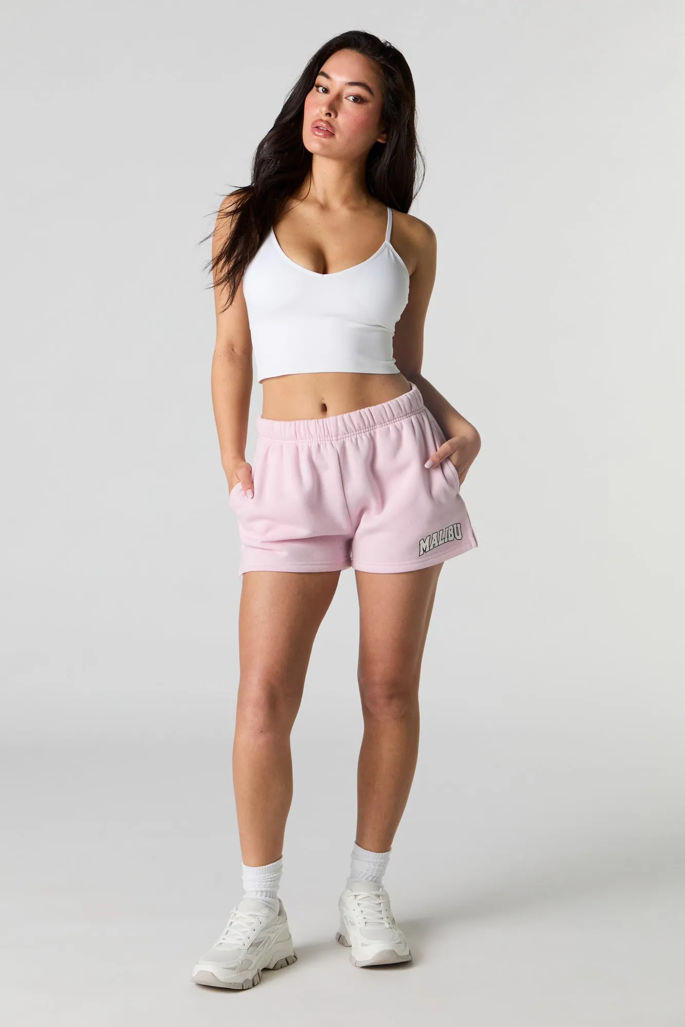 Short en molleton imprimé