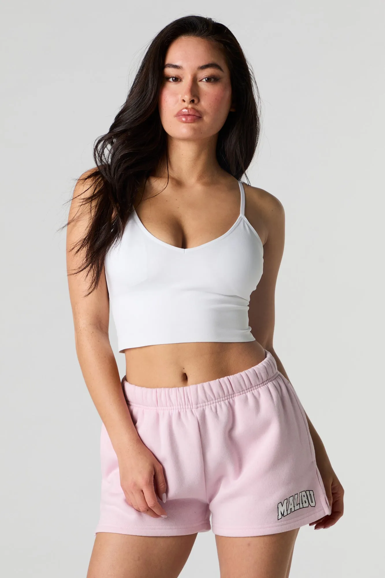 Short en molleton imprimé