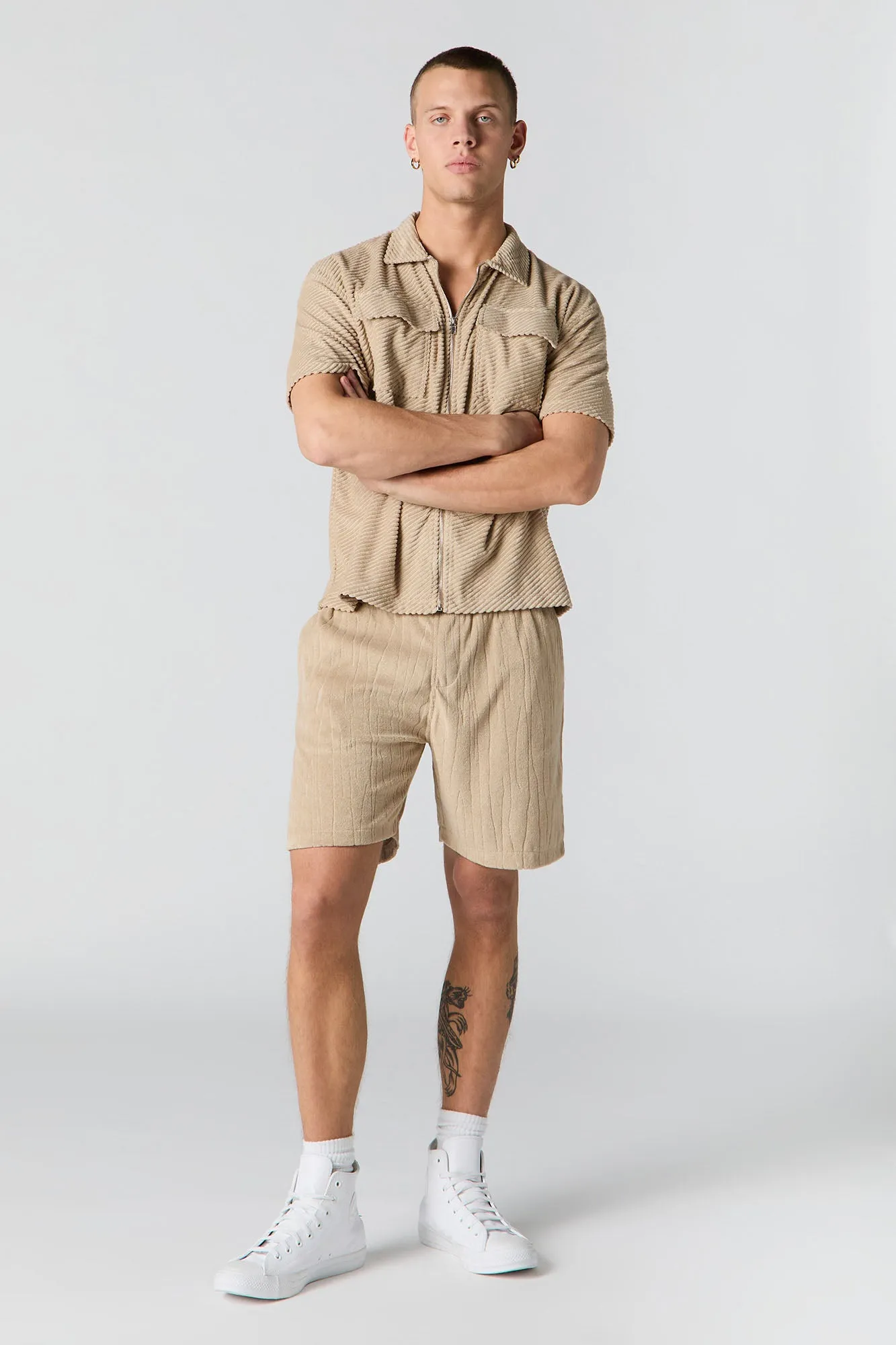 Short en tissu éponge