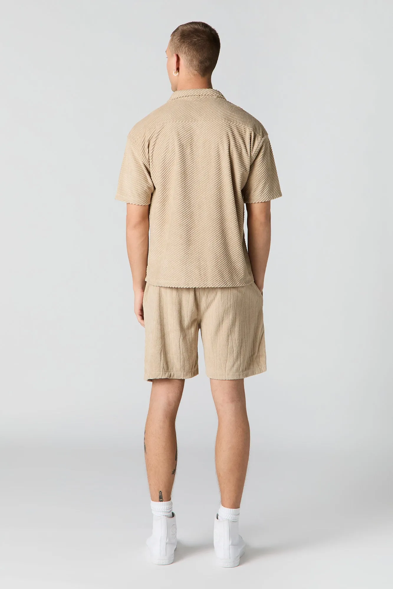 Short en tissu éponge