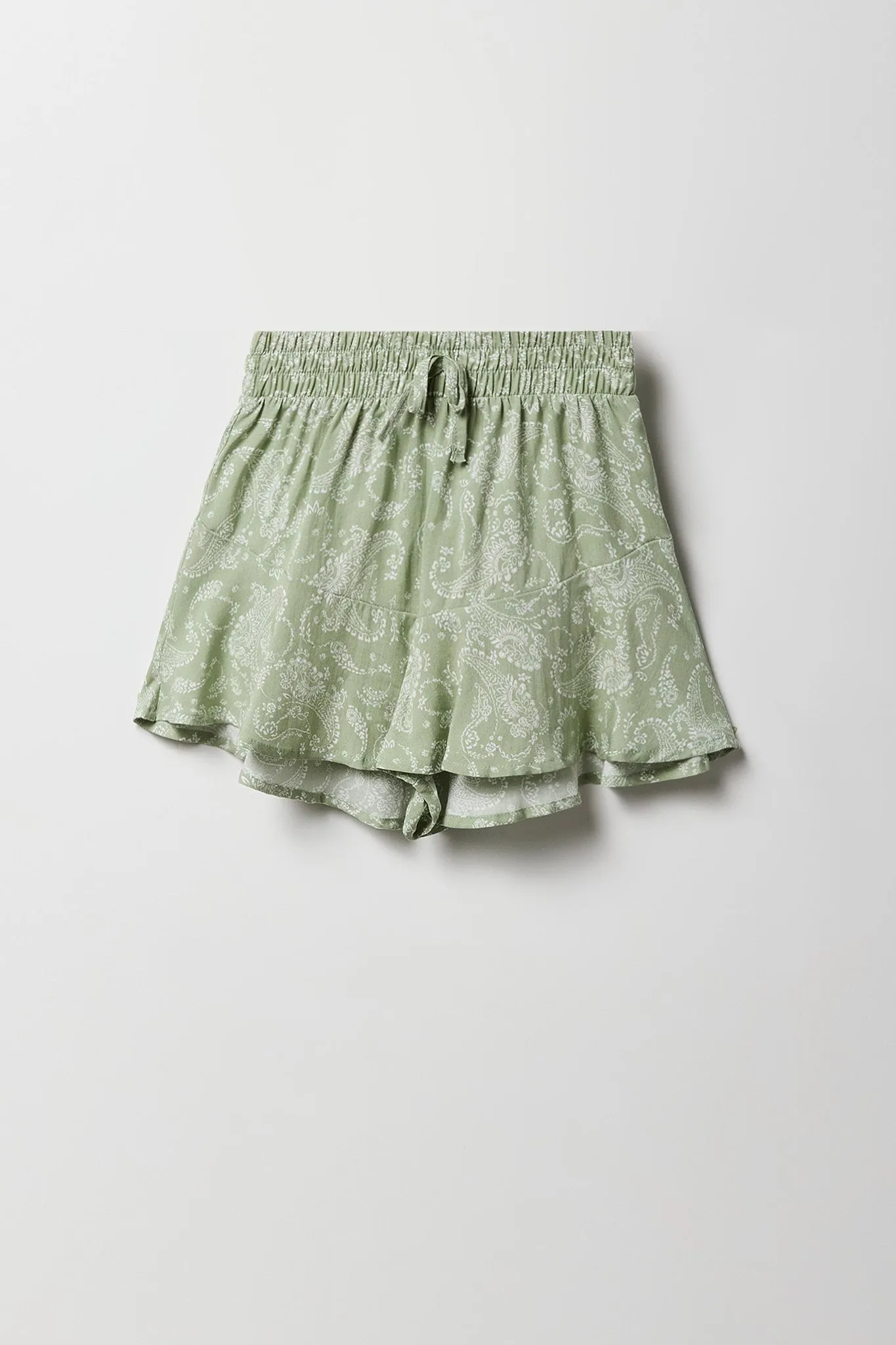 Short fluide imprimé pour fille