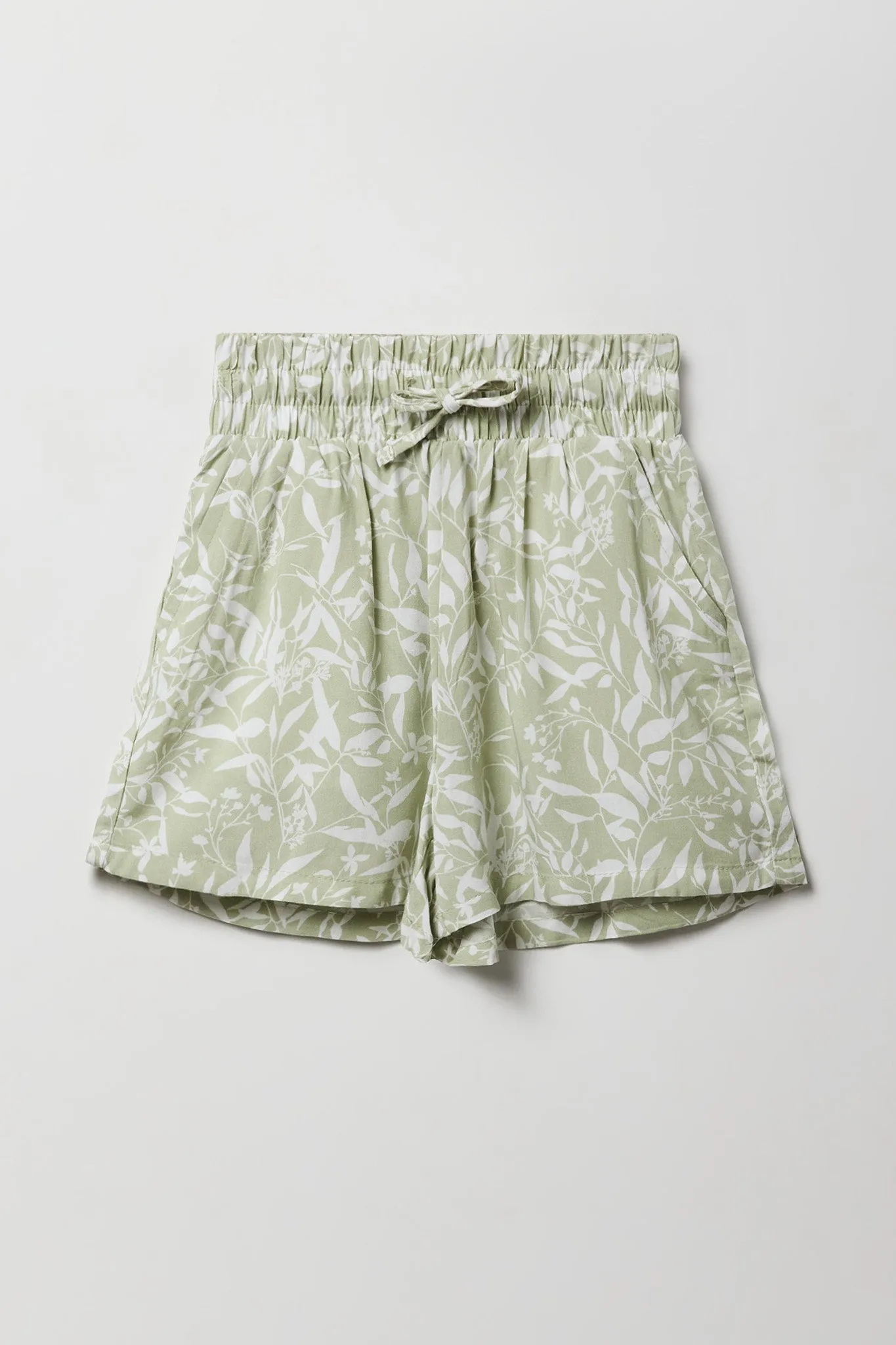 Short fluide à taille coulissante pour fille