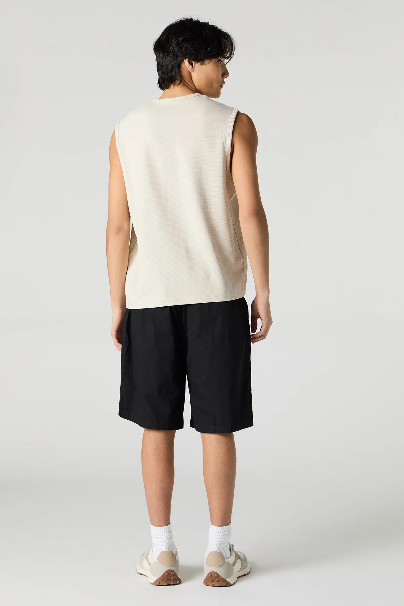 Short long à taille coulissante