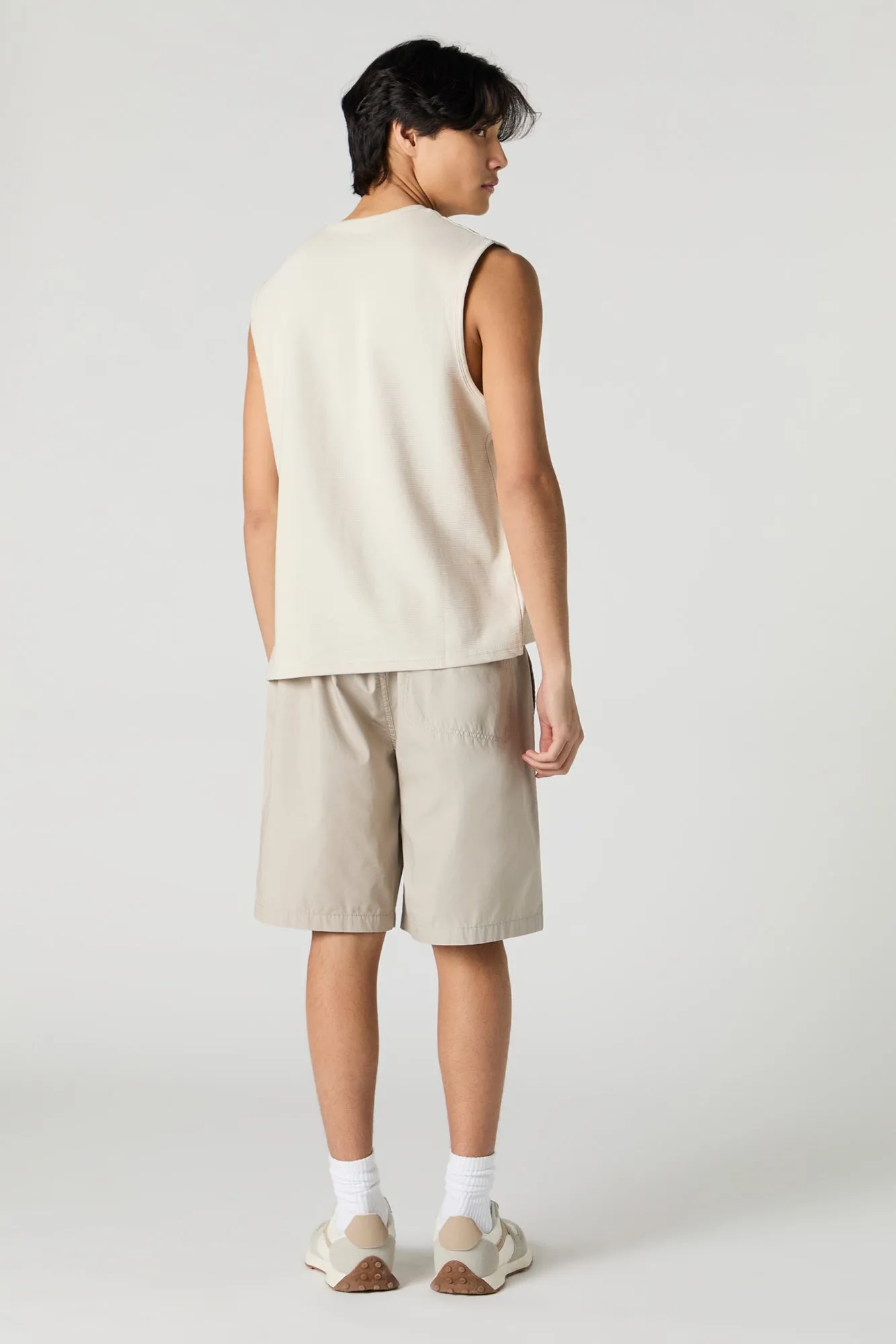Short long à taille coulissante