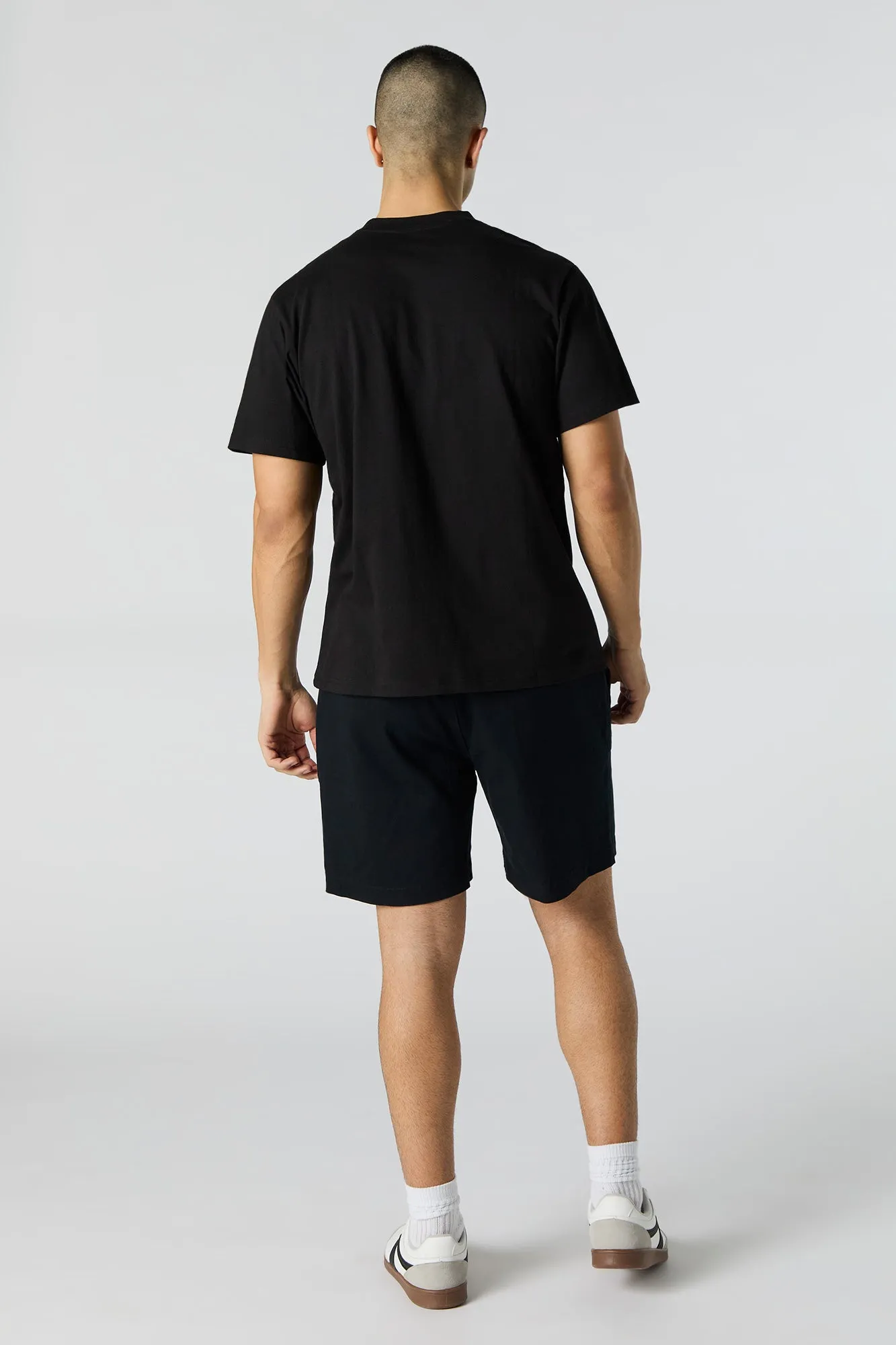 Short mi-long à taille coulissante