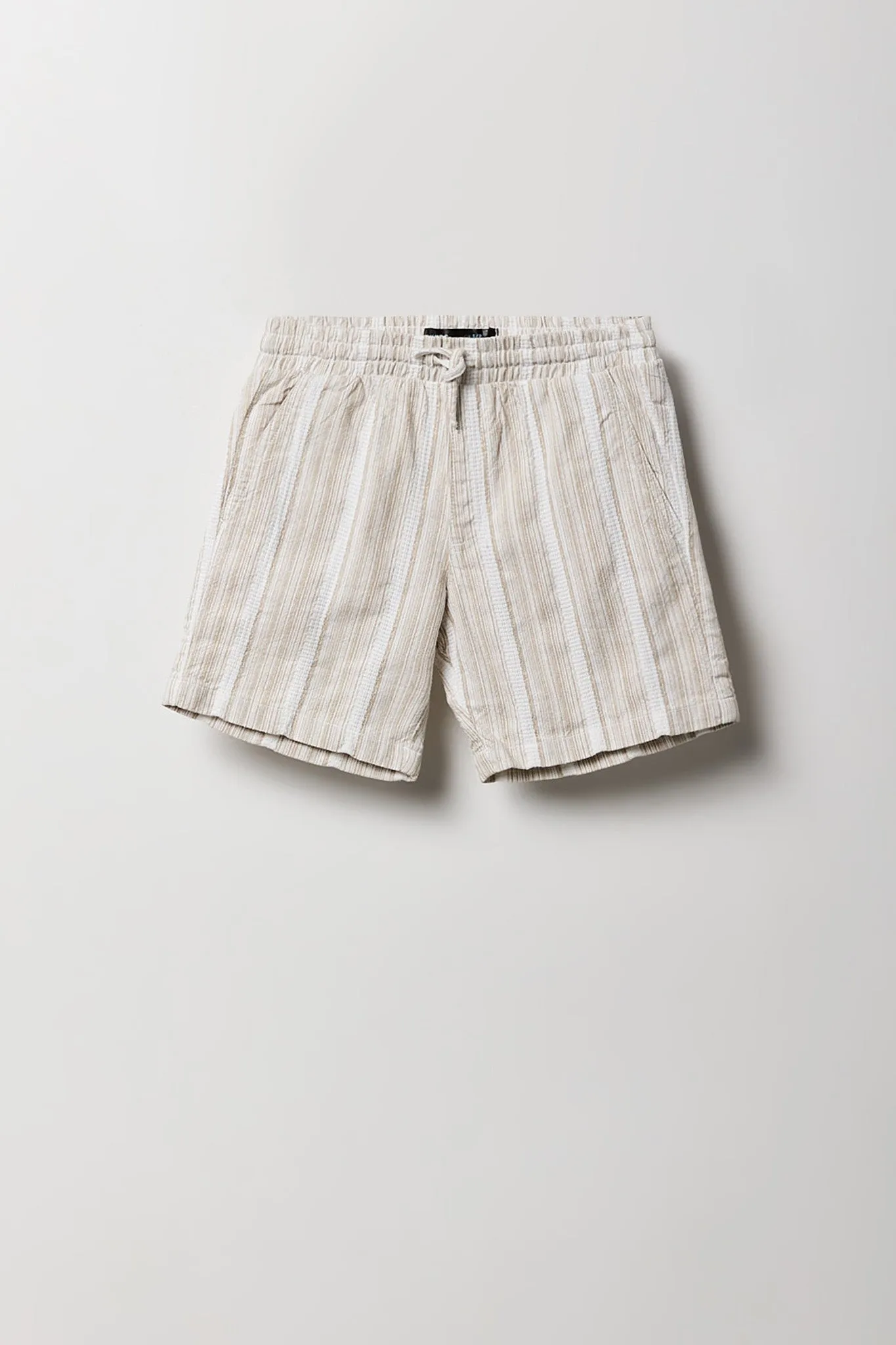 Short tissé texturé rayé pour garçon