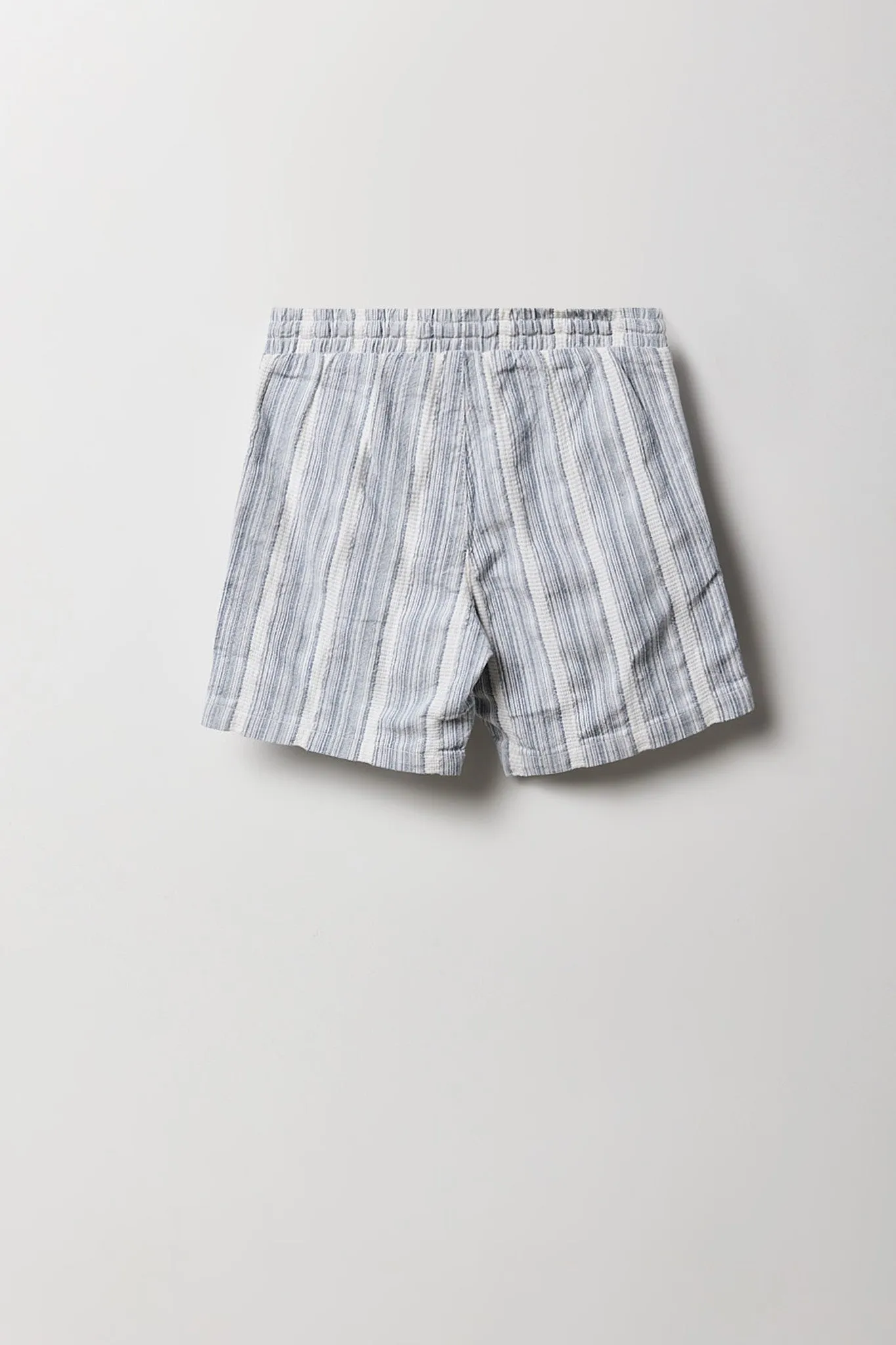 Short tissé texturé rayé pour garçon