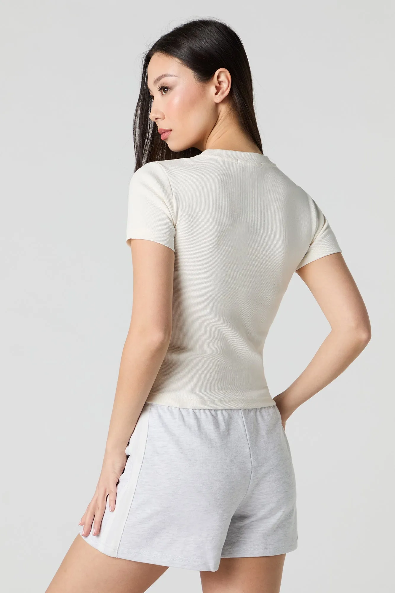 Side Striped Fleece Short