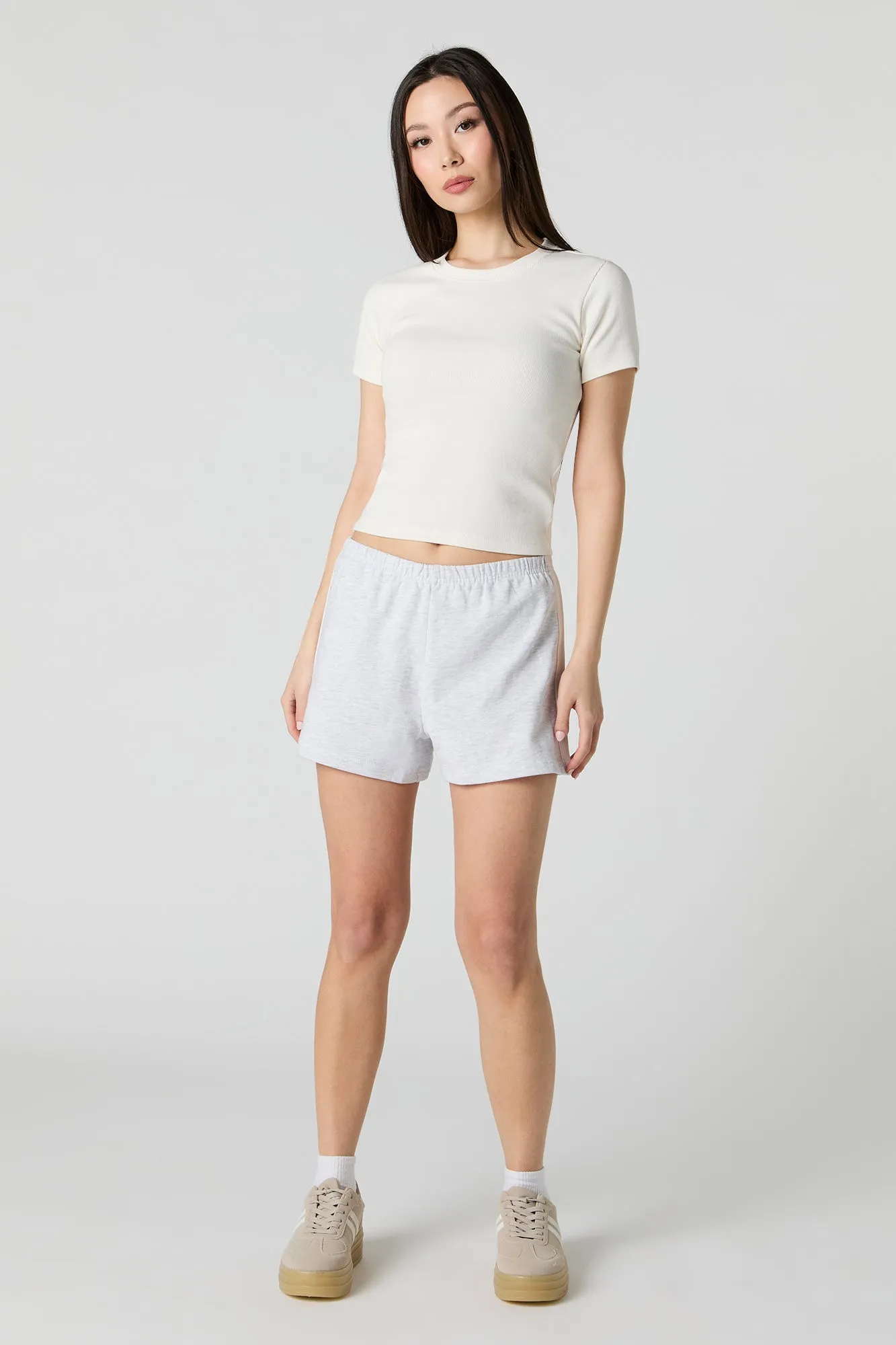 Side Striped Fleece Short
