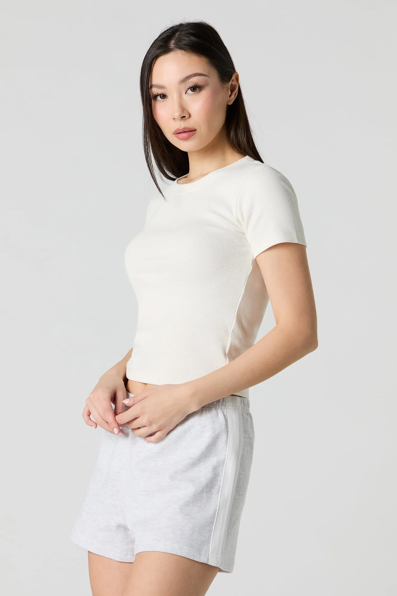 Side Striped Fleece Short