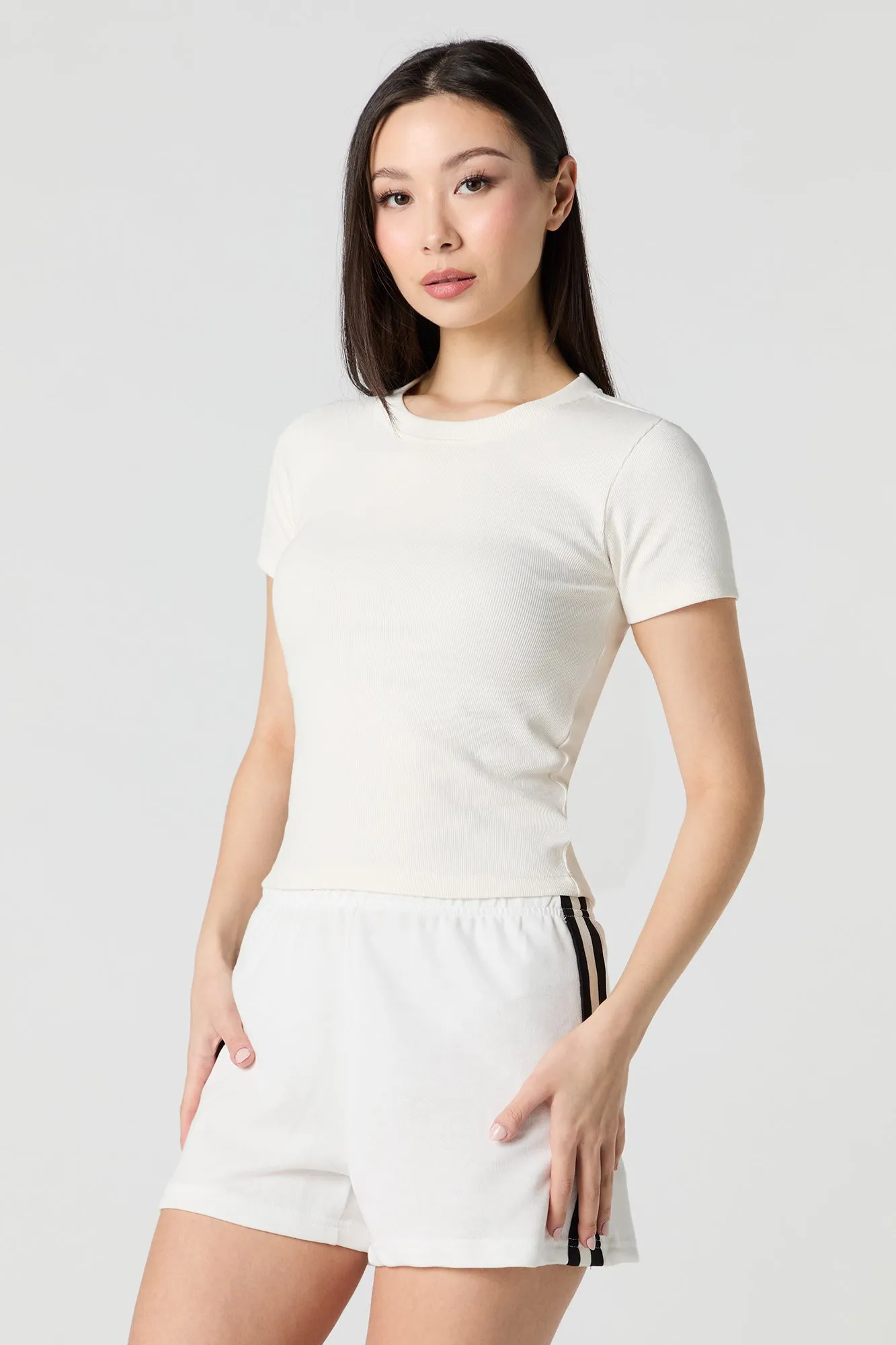 Side Striped Fleece Short