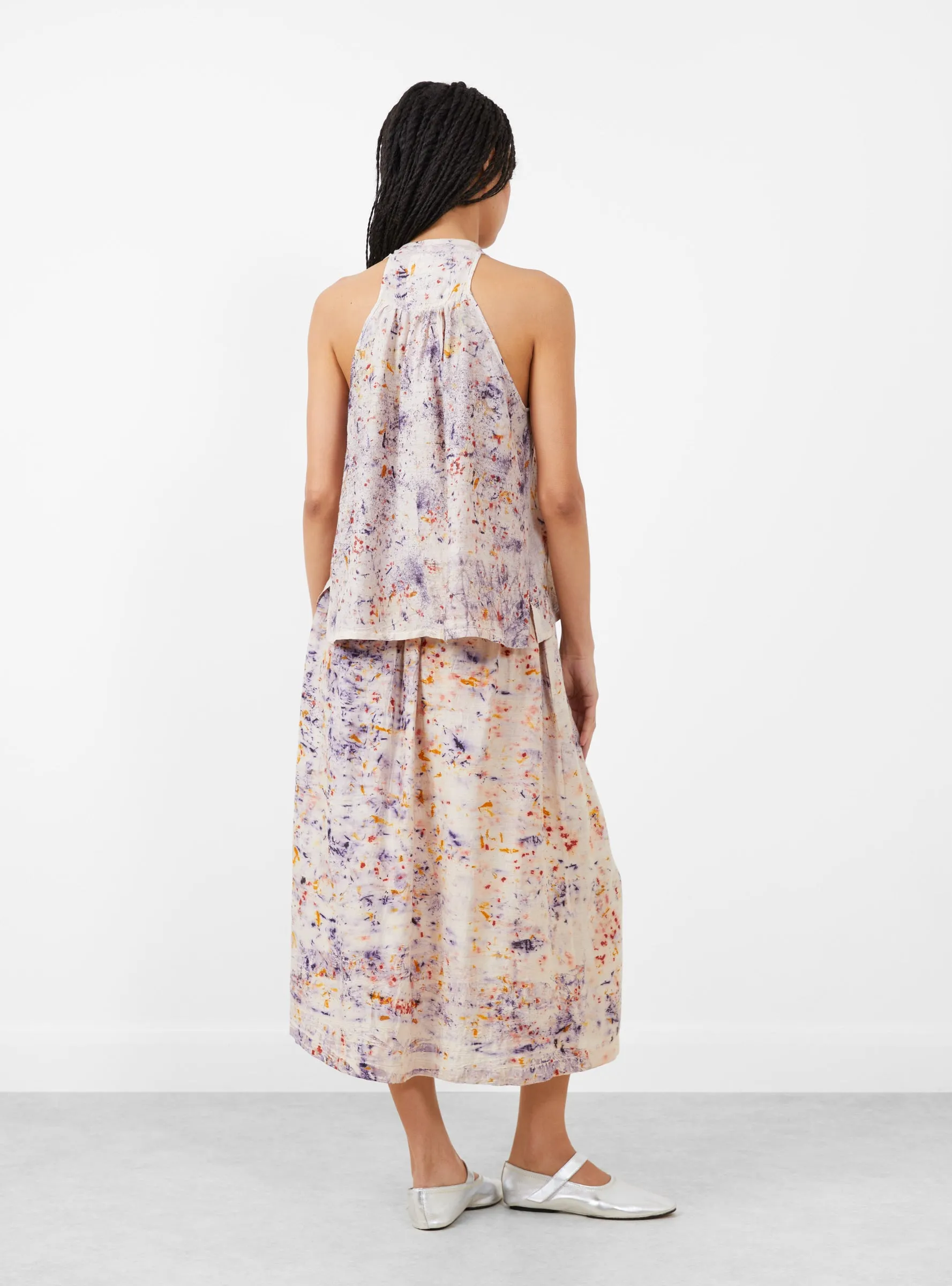 Silk Skirt Longwood Marigold and Madder
