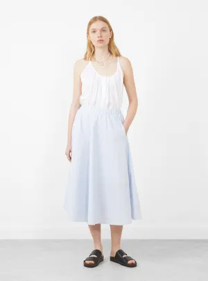 Stripe Circular Skirt Sax