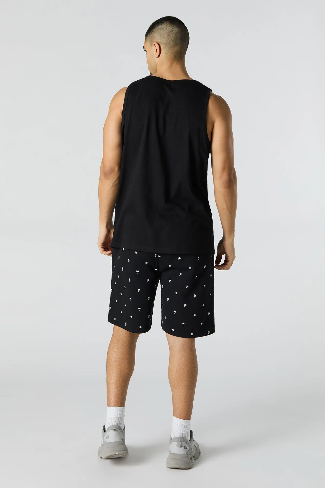 Summer Print Fleece Longline Short