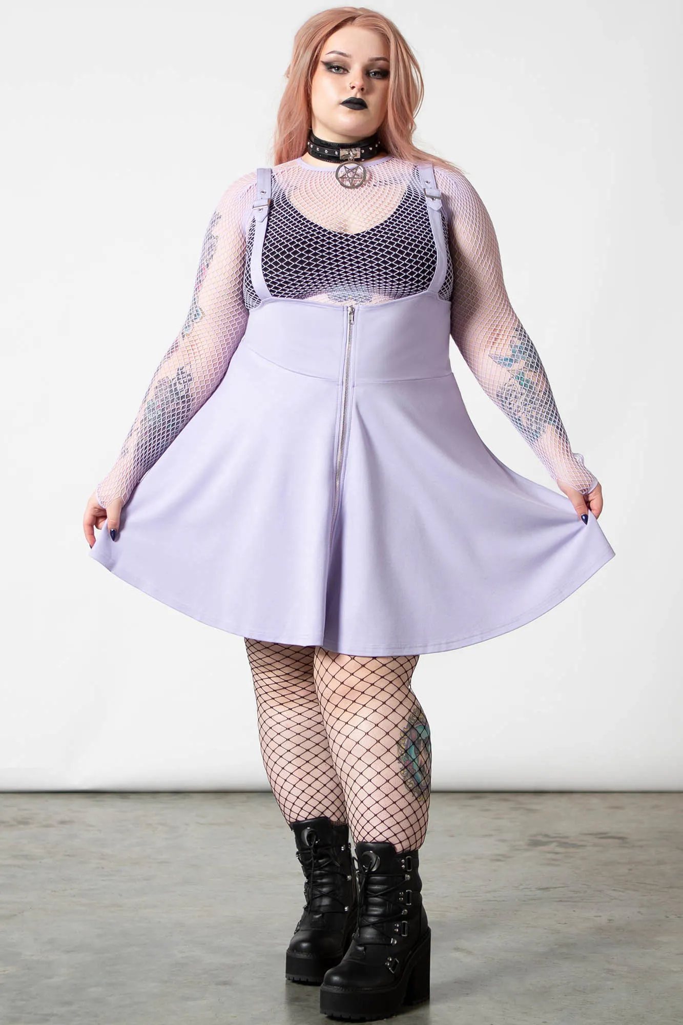 Suspend Me Statement Skirt [PASTEL LILAC]